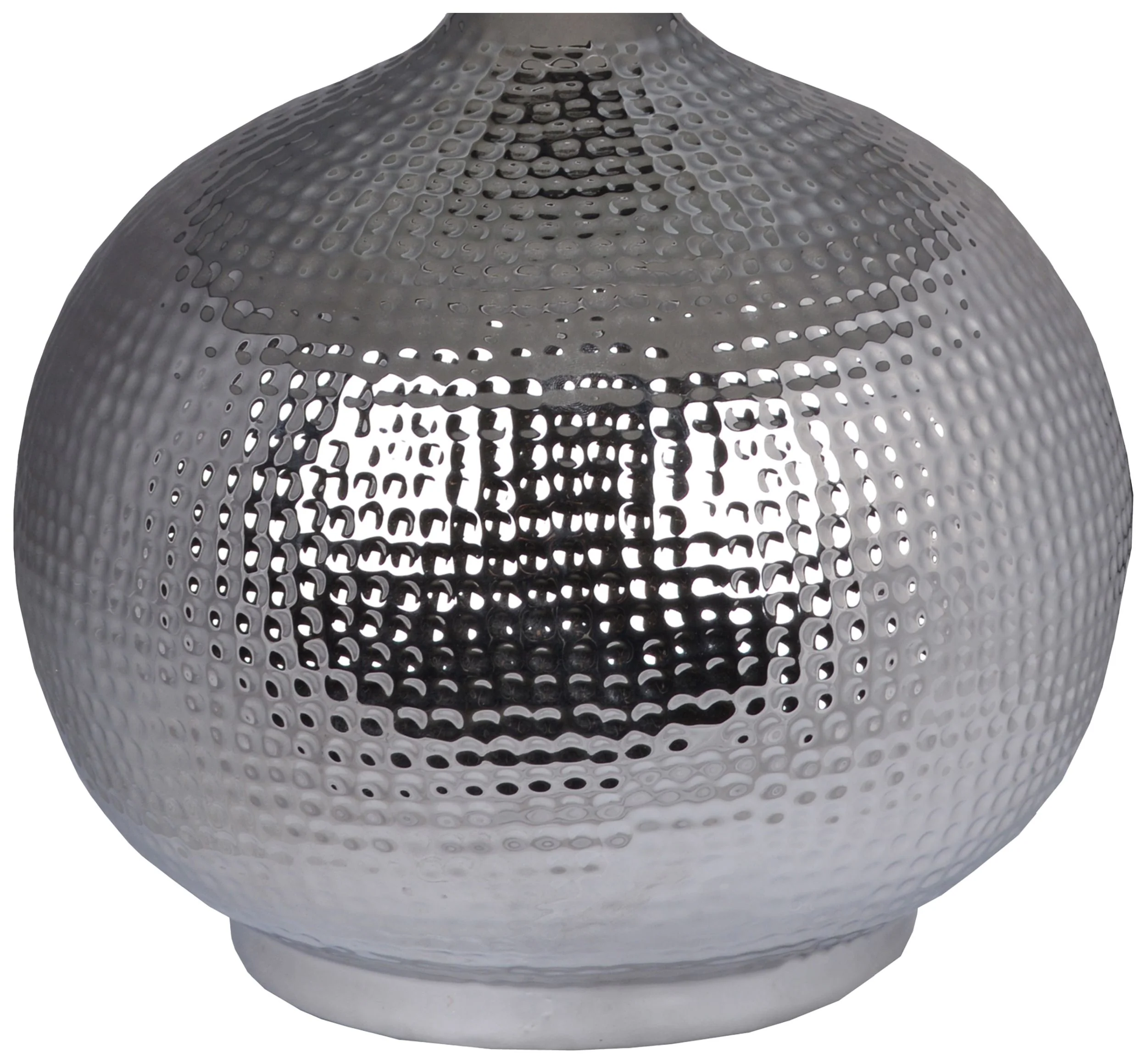 Lampa stołowa Mourvalle srebrna z szarym abażurem - Image 2