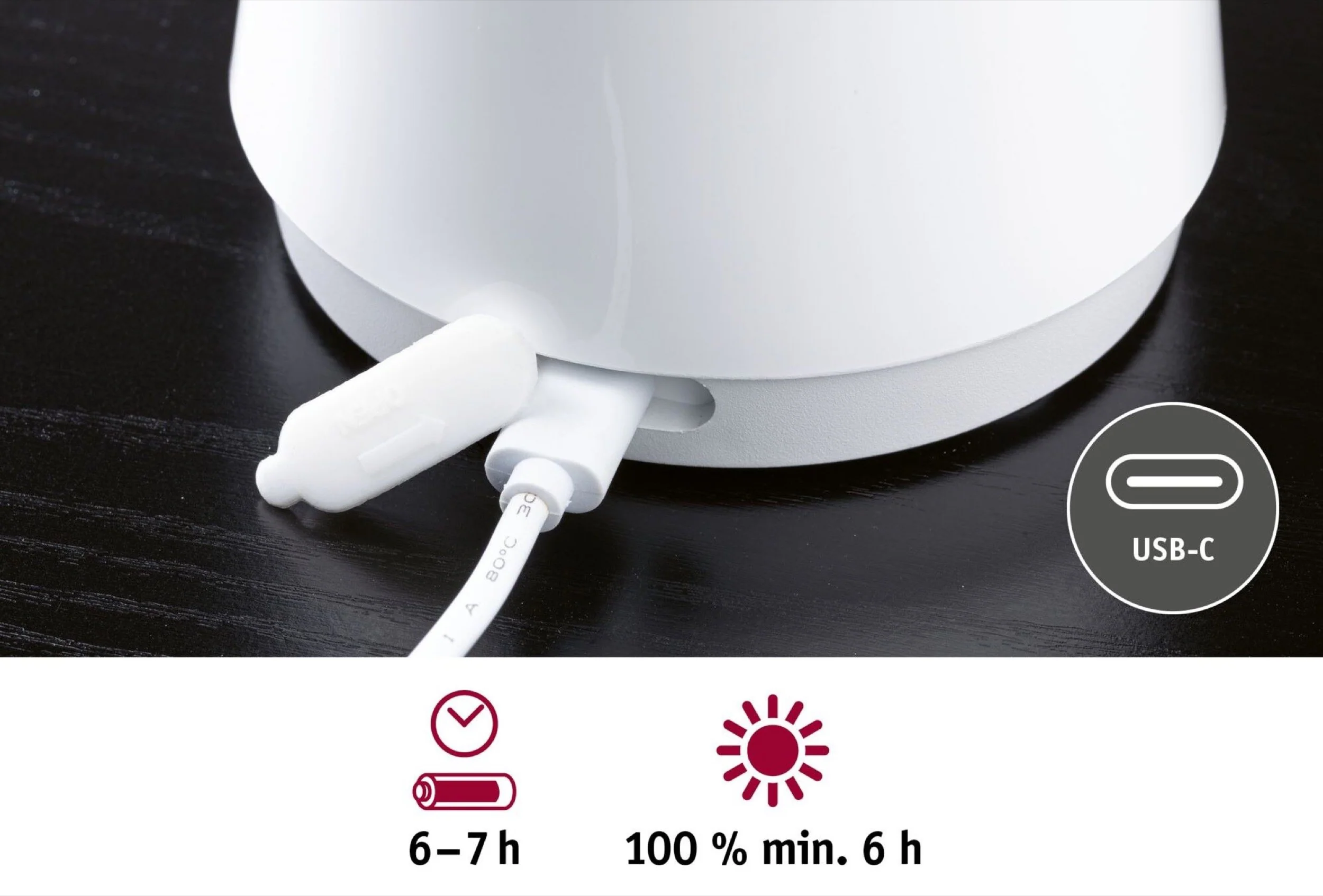 Lampa stołowa Onzo LED biały połysk - Image 10