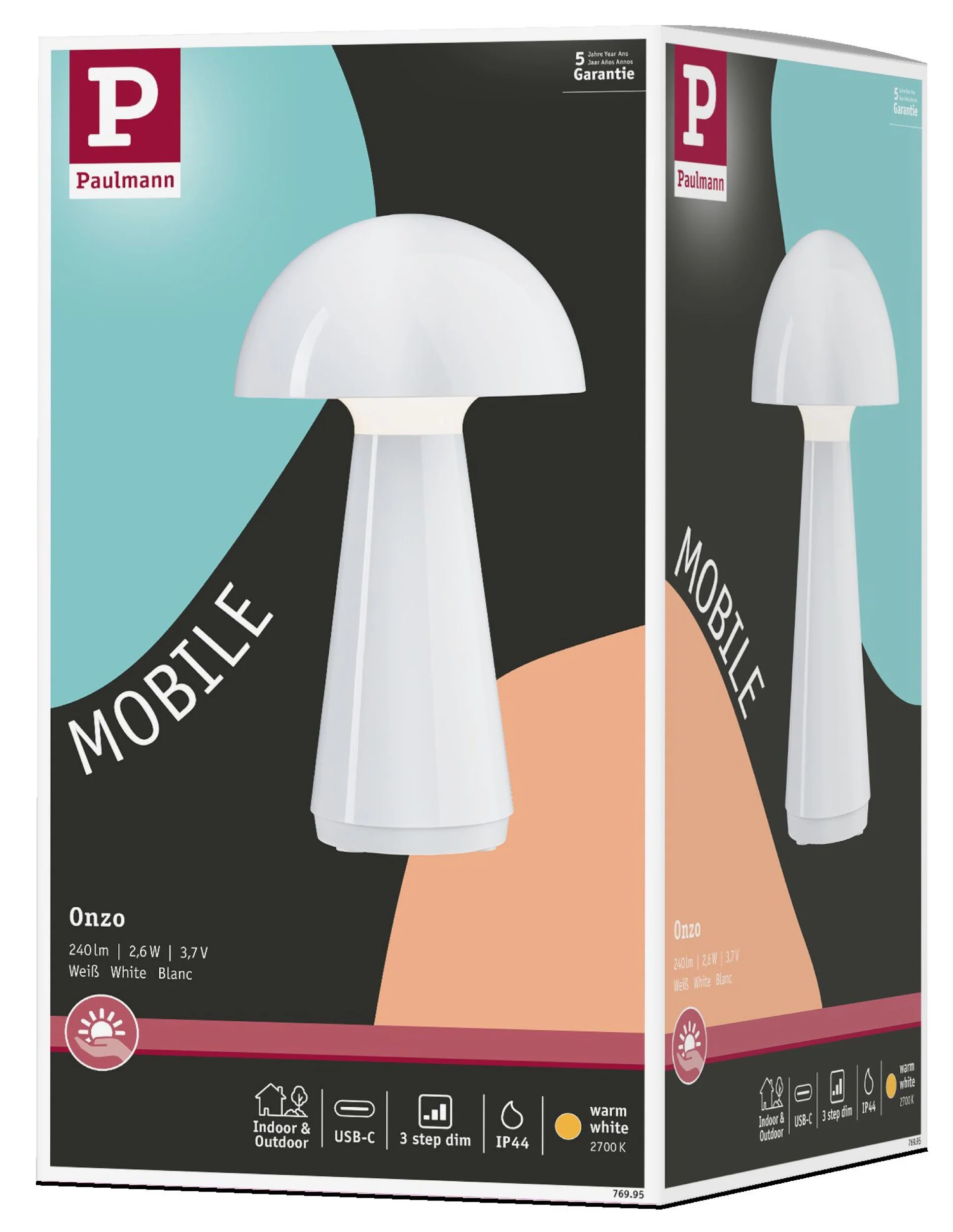 Lampa stołowa Onzo LED biały połysk - Image 14