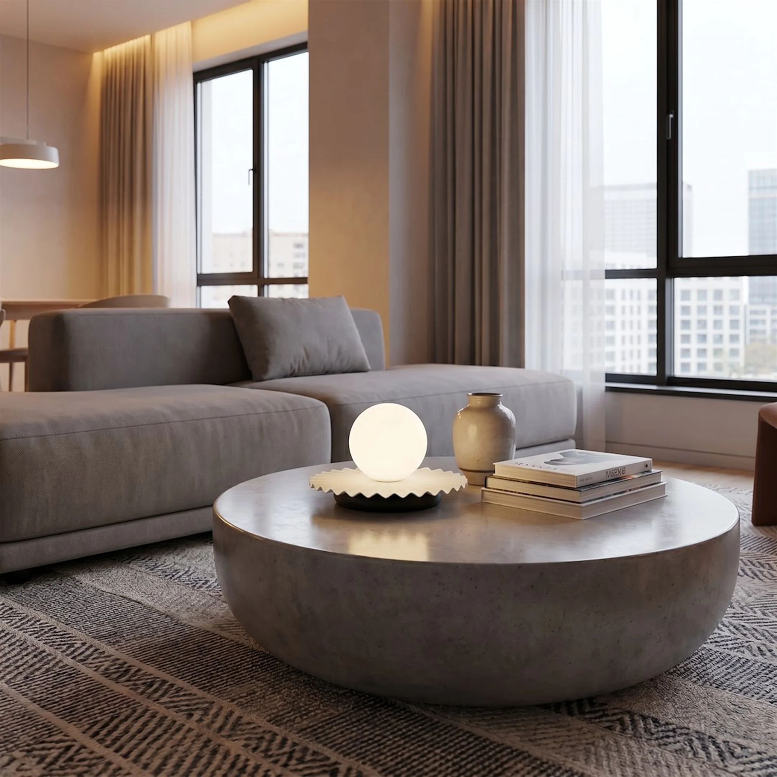Lampa stołowa Umbra czerń/biel - Image 3