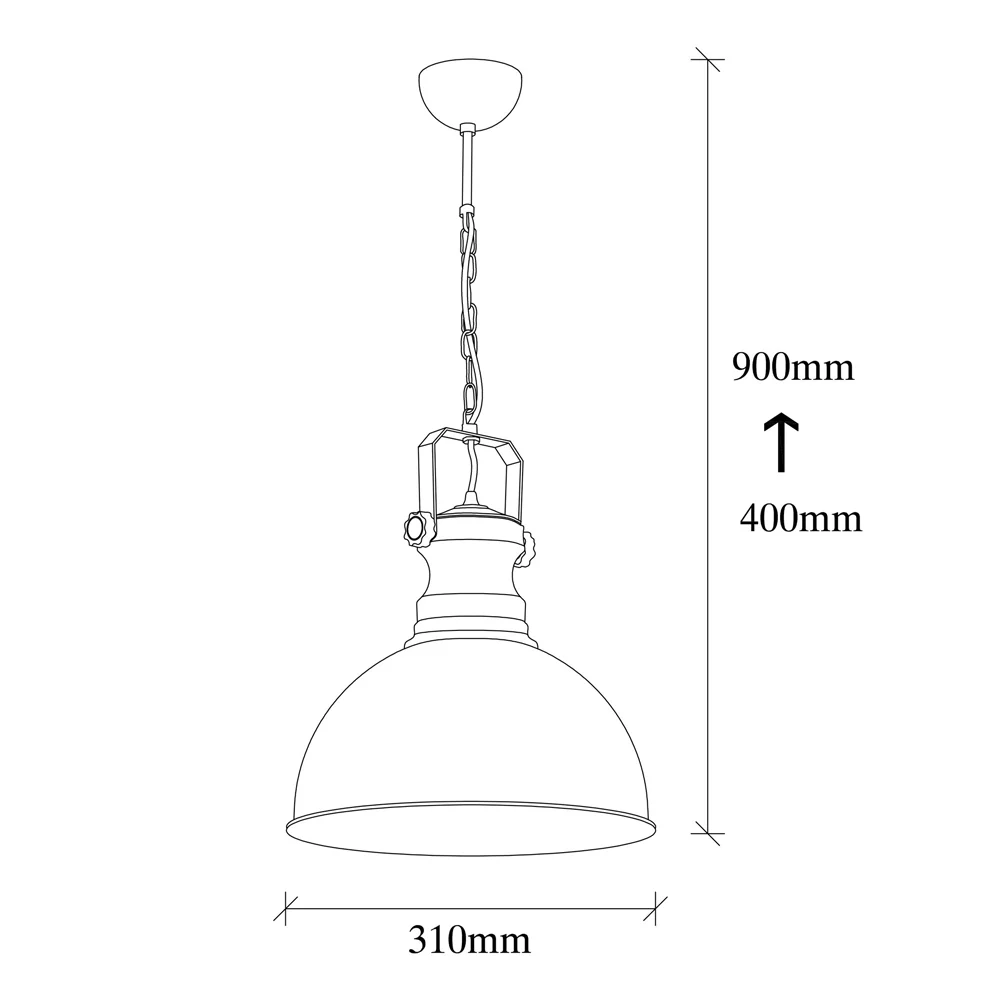 Lampa sufitowa Ardulace vintage średnica 31 cm - Image 5