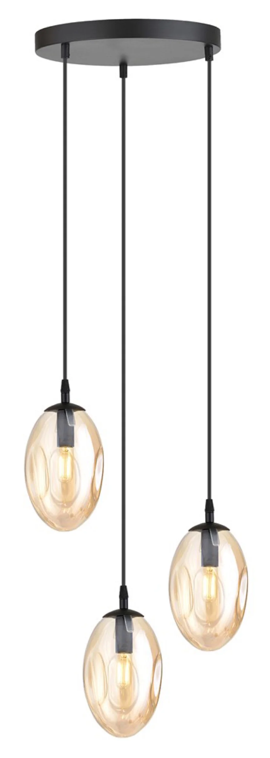 Lampa sufitowa Astral x3 czarno-beżowa - Image 4