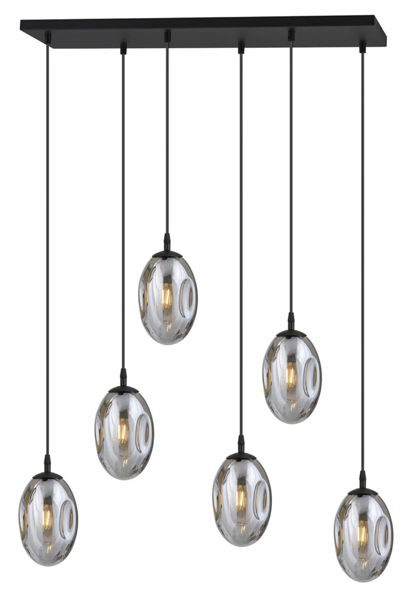 Lampa sufitowa Astral x6 czarno-szara - Image 4