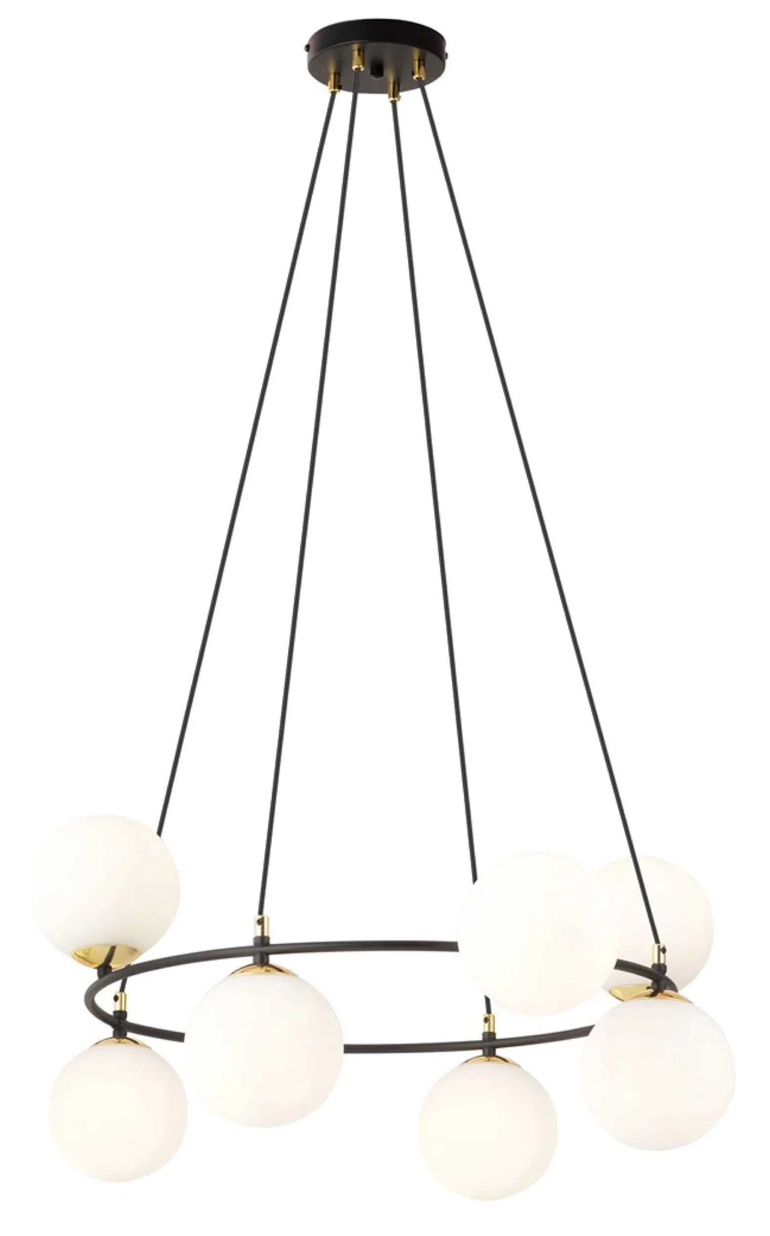 Lampa sufitowa Azura x8 czarno-biała - Image 6