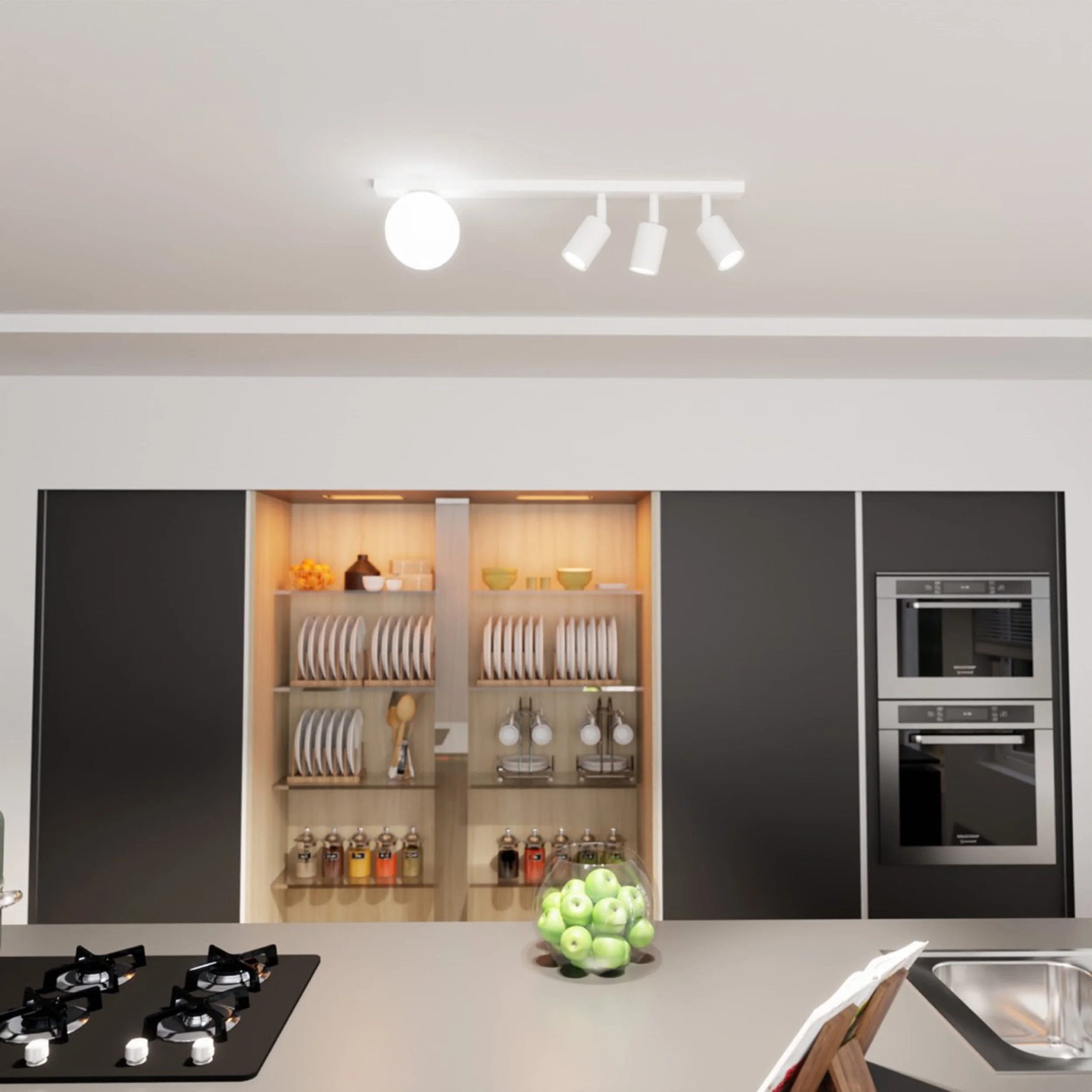 Lampa sufitowa Baster x4 biała - Image 3