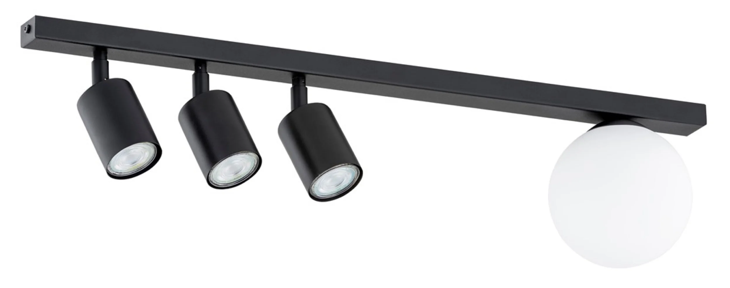 Lampa sufitowa Baster x4 czarna