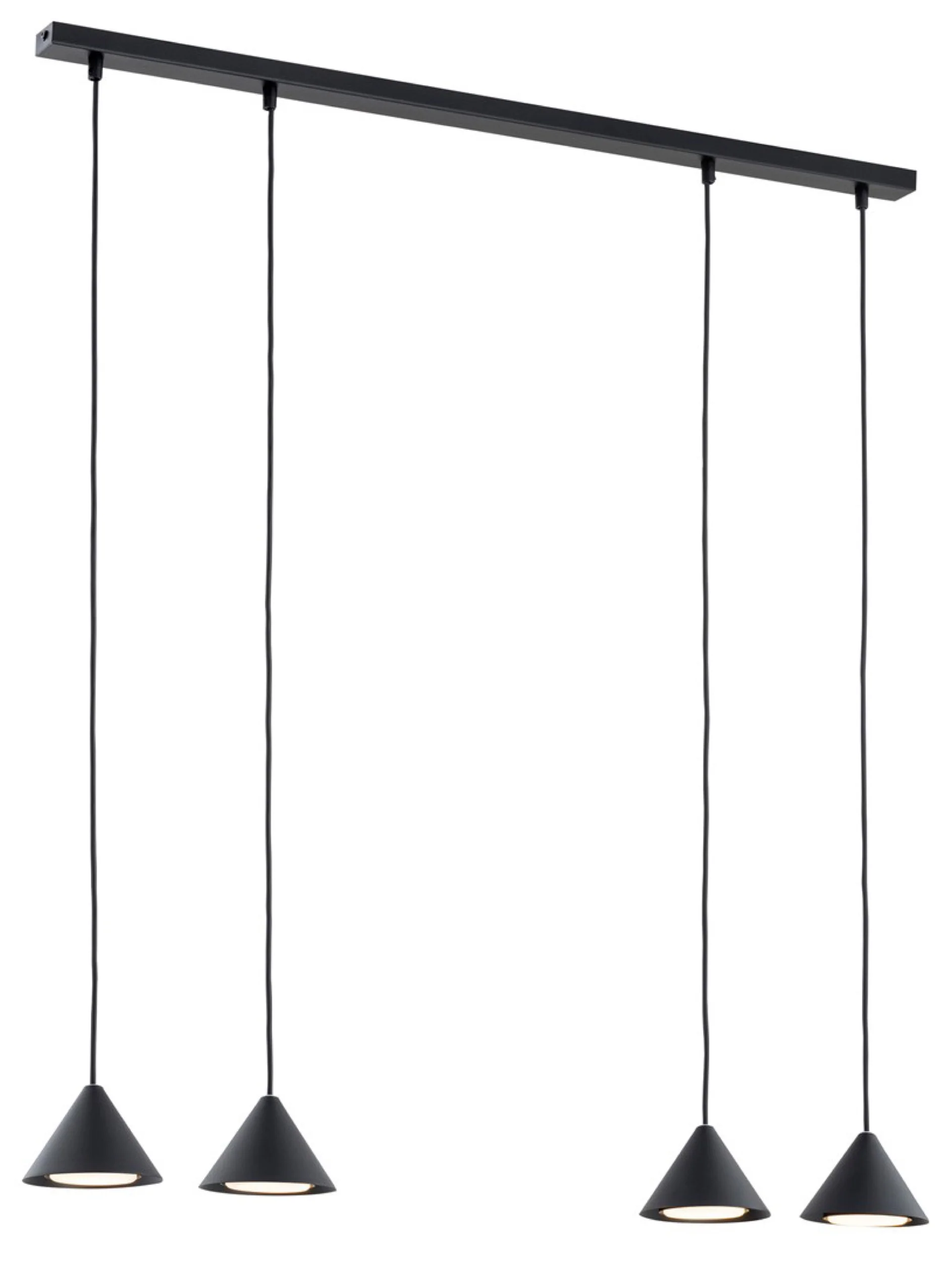 Lampa sufitowa Elit II x4 czarna