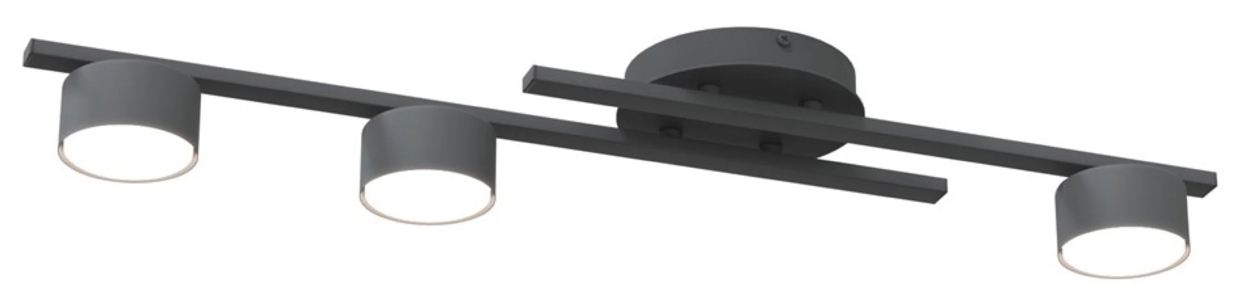 Lampa sufitowa Fragment x3 czarna