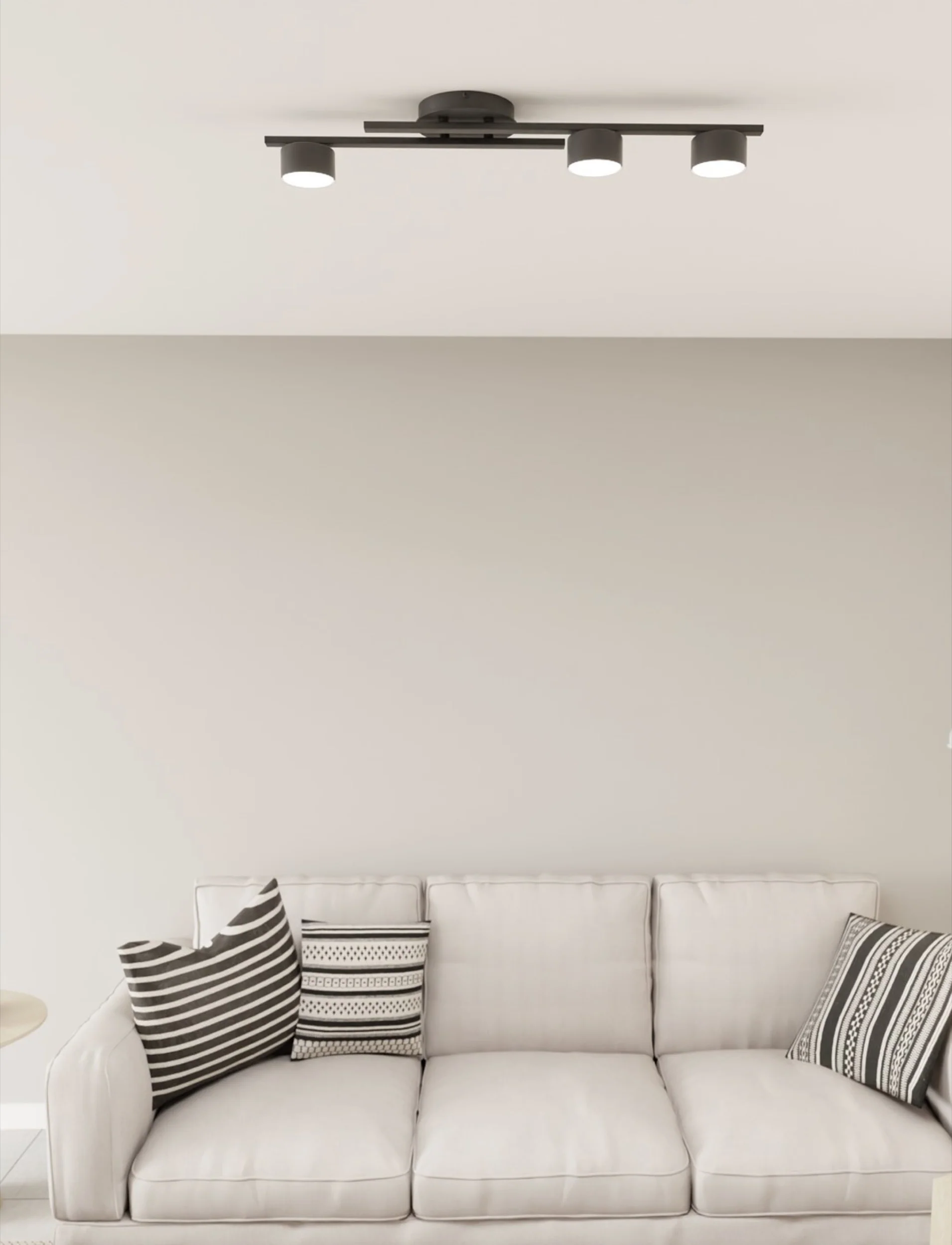 Lampa sufitowa Fragment x3 czarna - Image 2