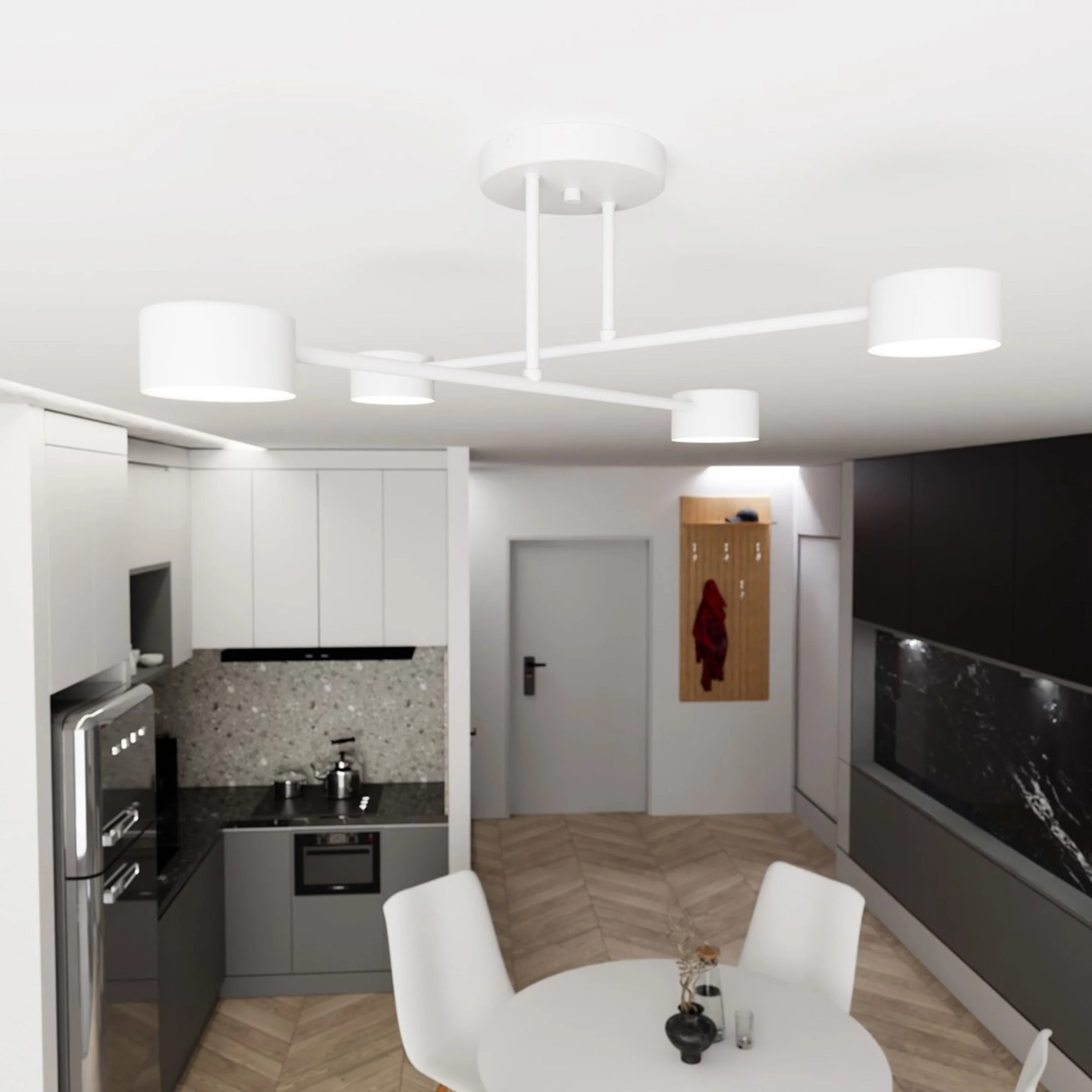 Lampa sufitowa Hallo biała x4 - Image 2