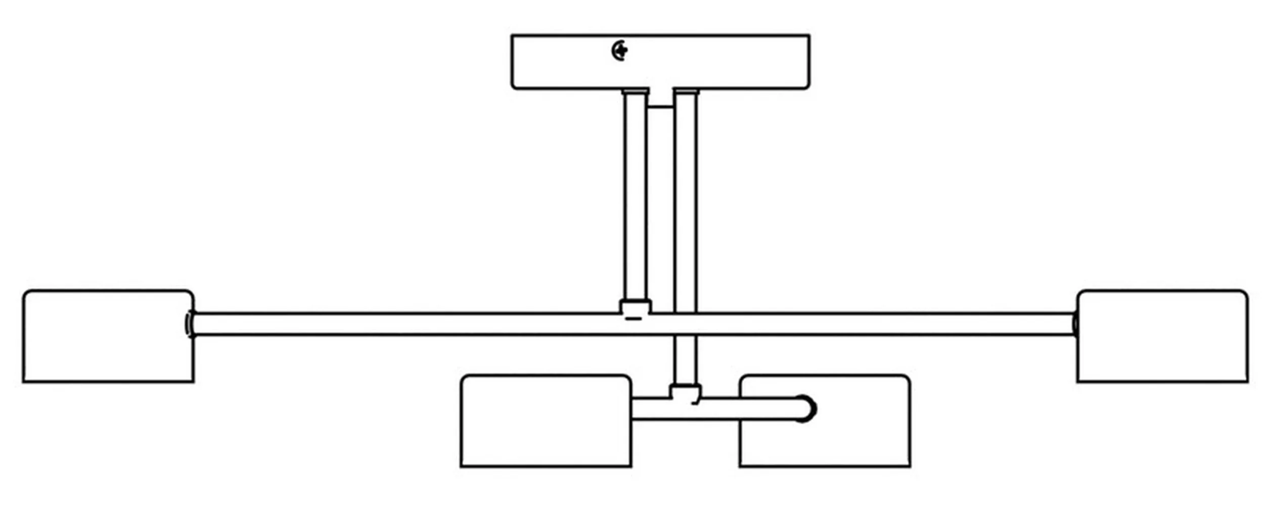 Lampa sufitowa Hallo czarna x4 - Image 8