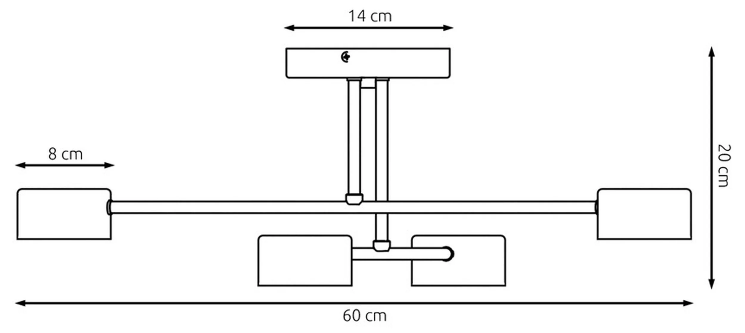 Lampa sufitowa Hallo czarna x4 - Image 9