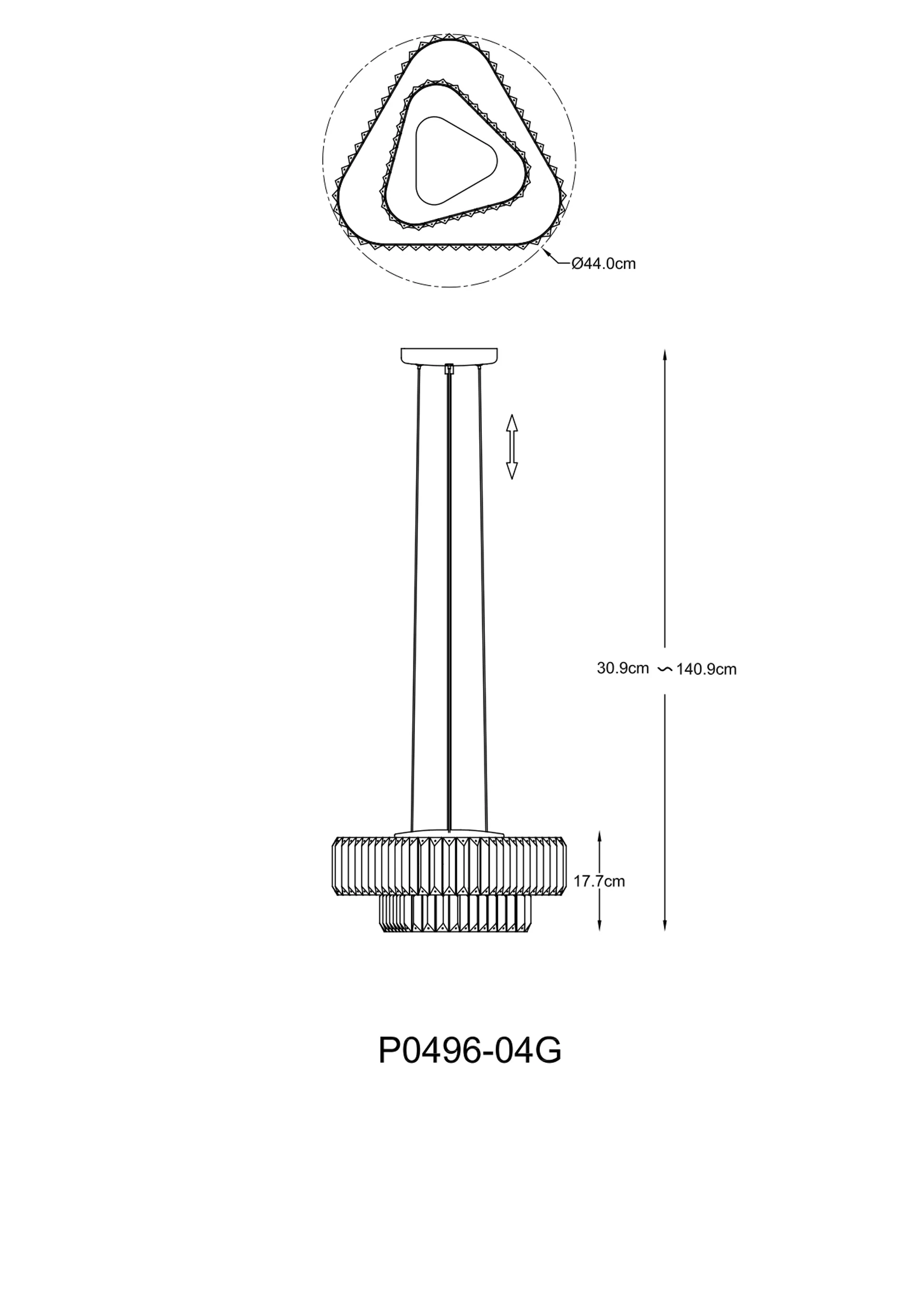 Lampa sufitowa Helios złota - Image 2