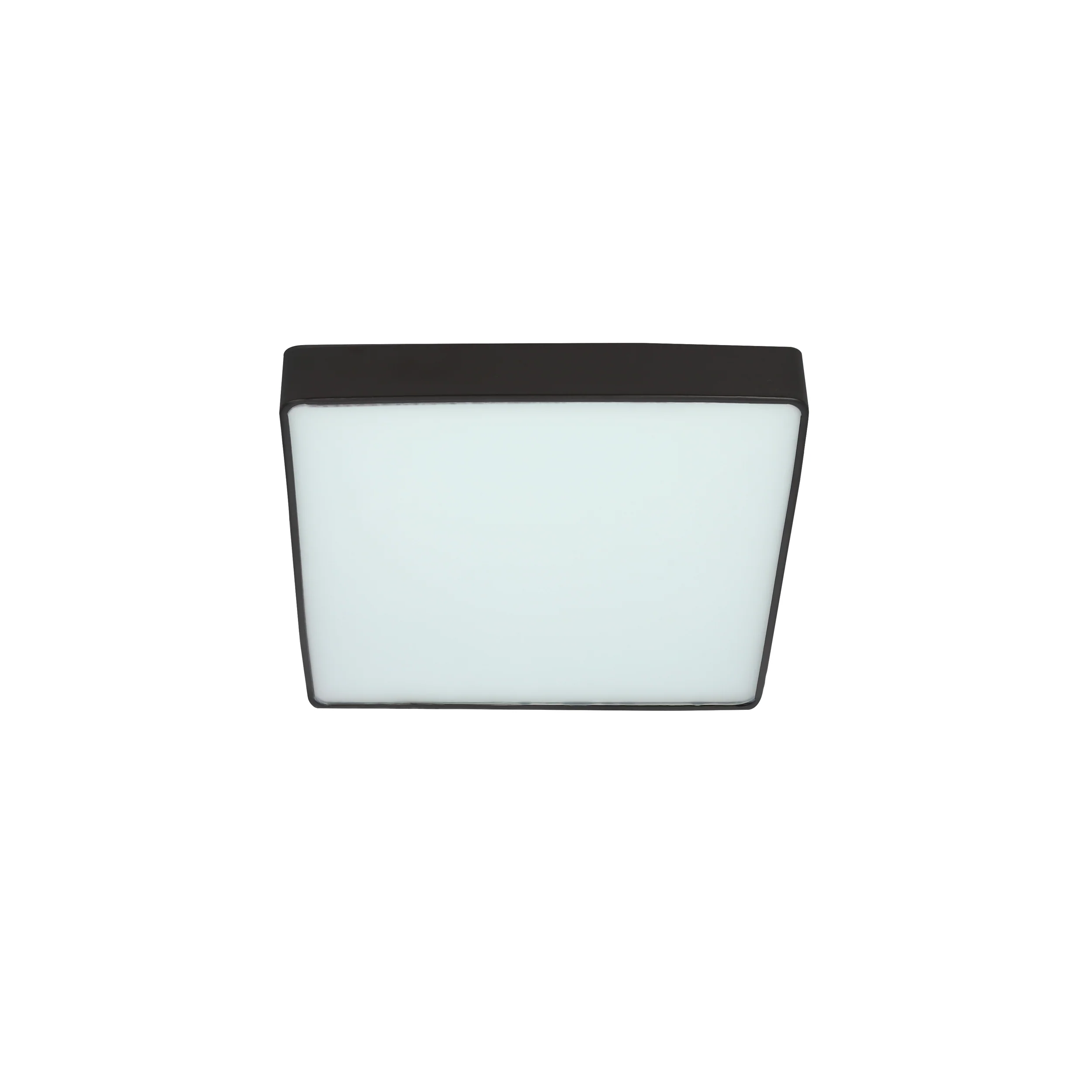 Lampa sufitowa LED Quattro 35x35 kwadratowa czarna 4000K 18W z białym kloszem