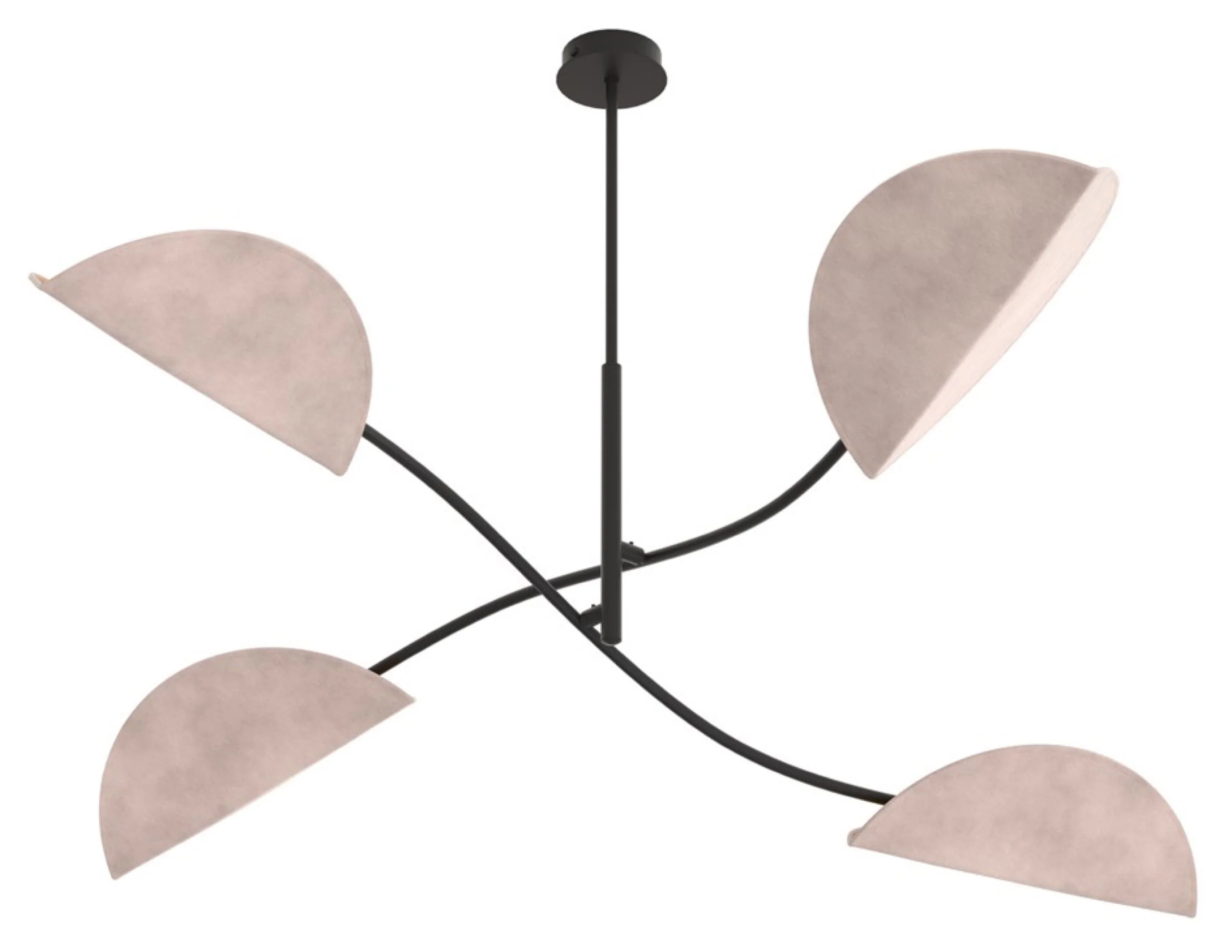 Lampa sufitowa Lotus x4 czarno-szara - Image 6