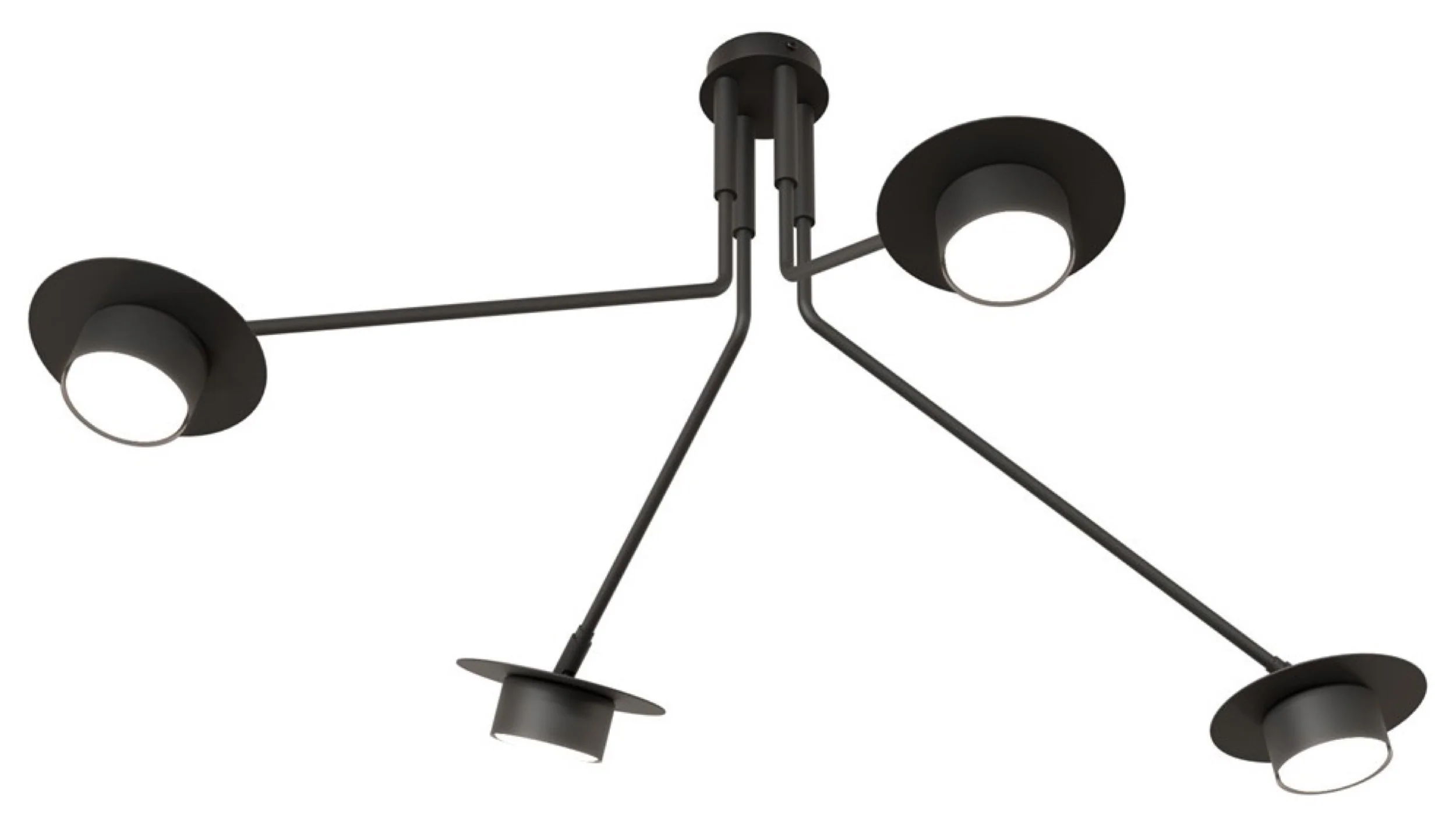 Lampa sufitowa Mizu x4 czarna - Image 4