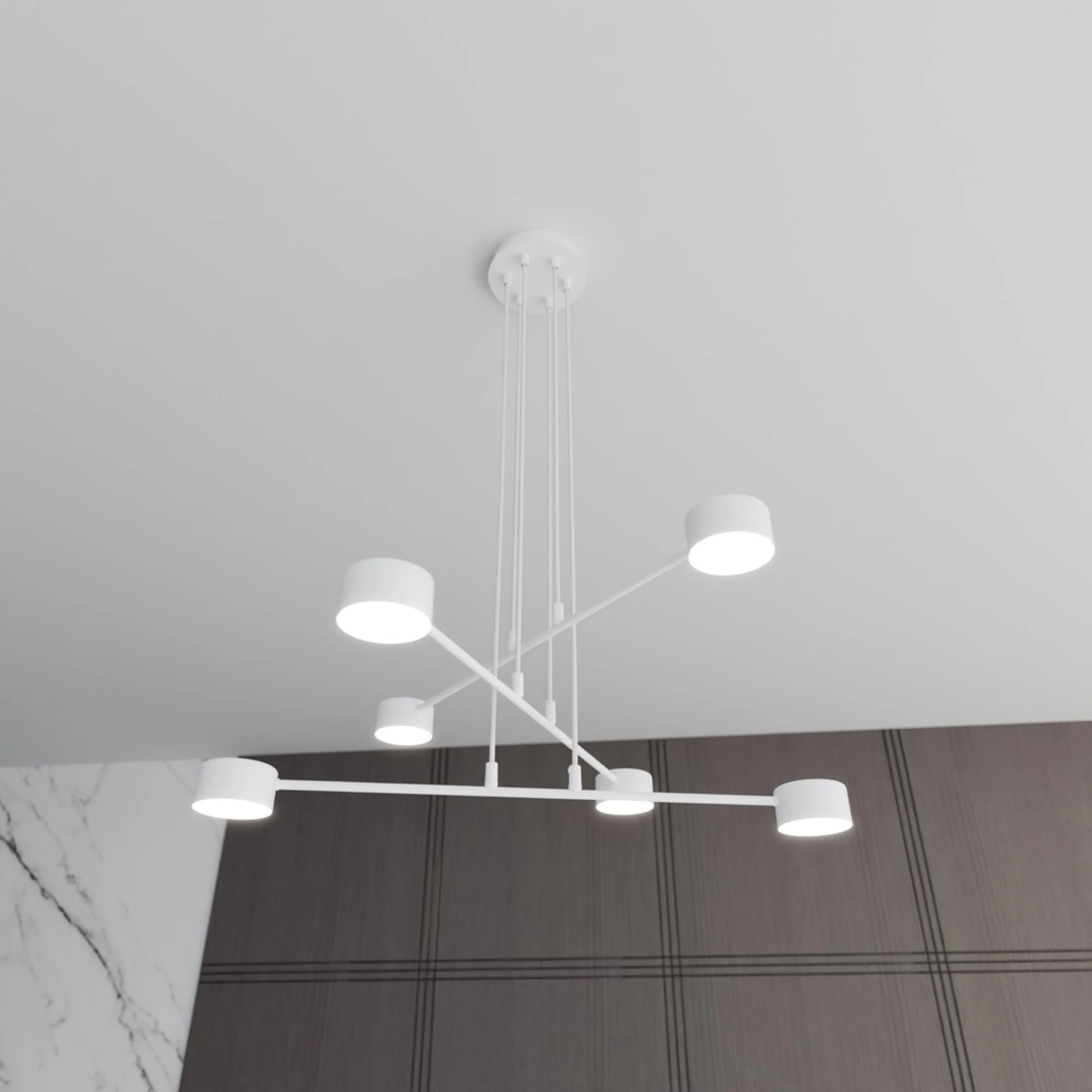 Lampa sufitowa Modus x6 biała - Image 4