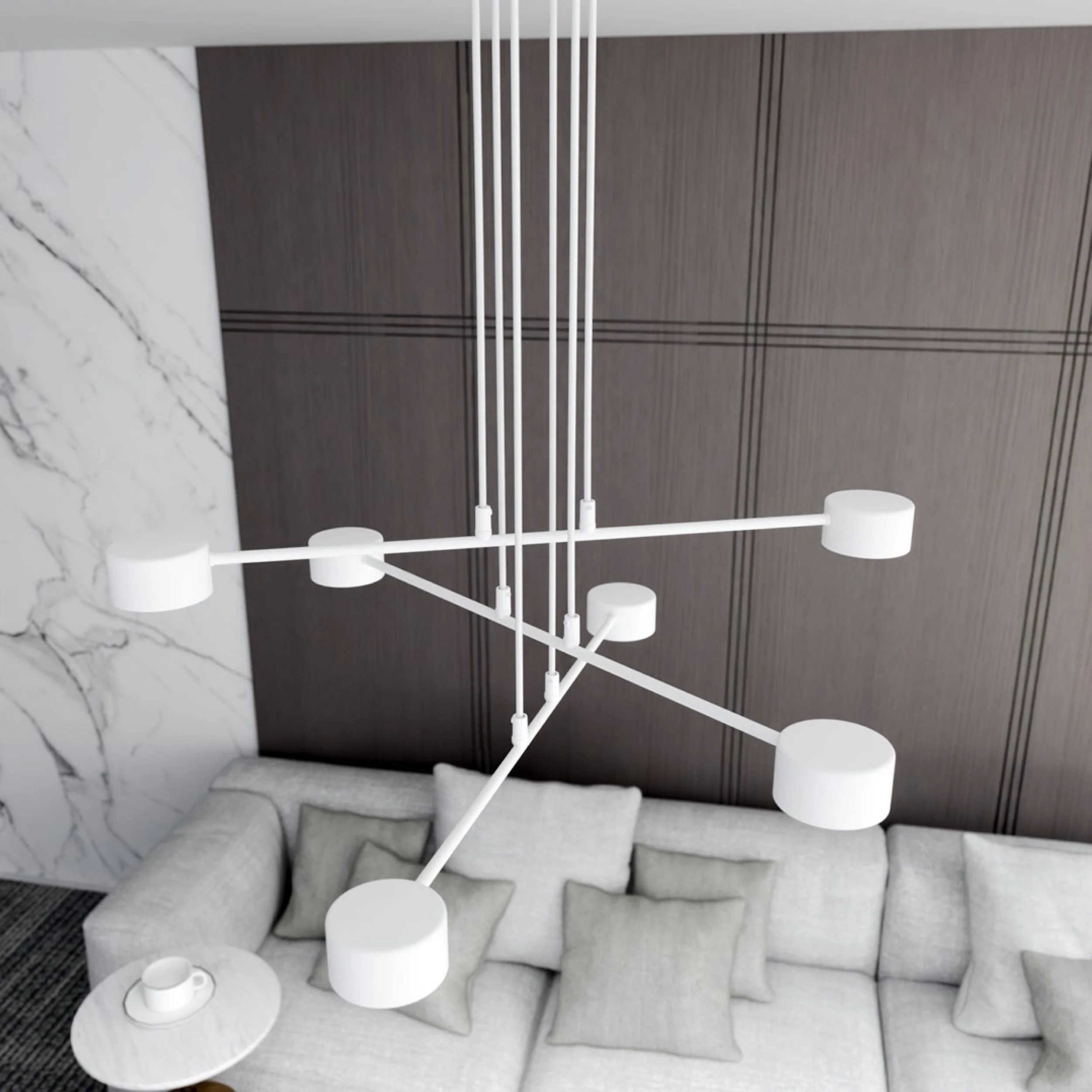 Lampa sufitowa Modus x6 biała - Image 5