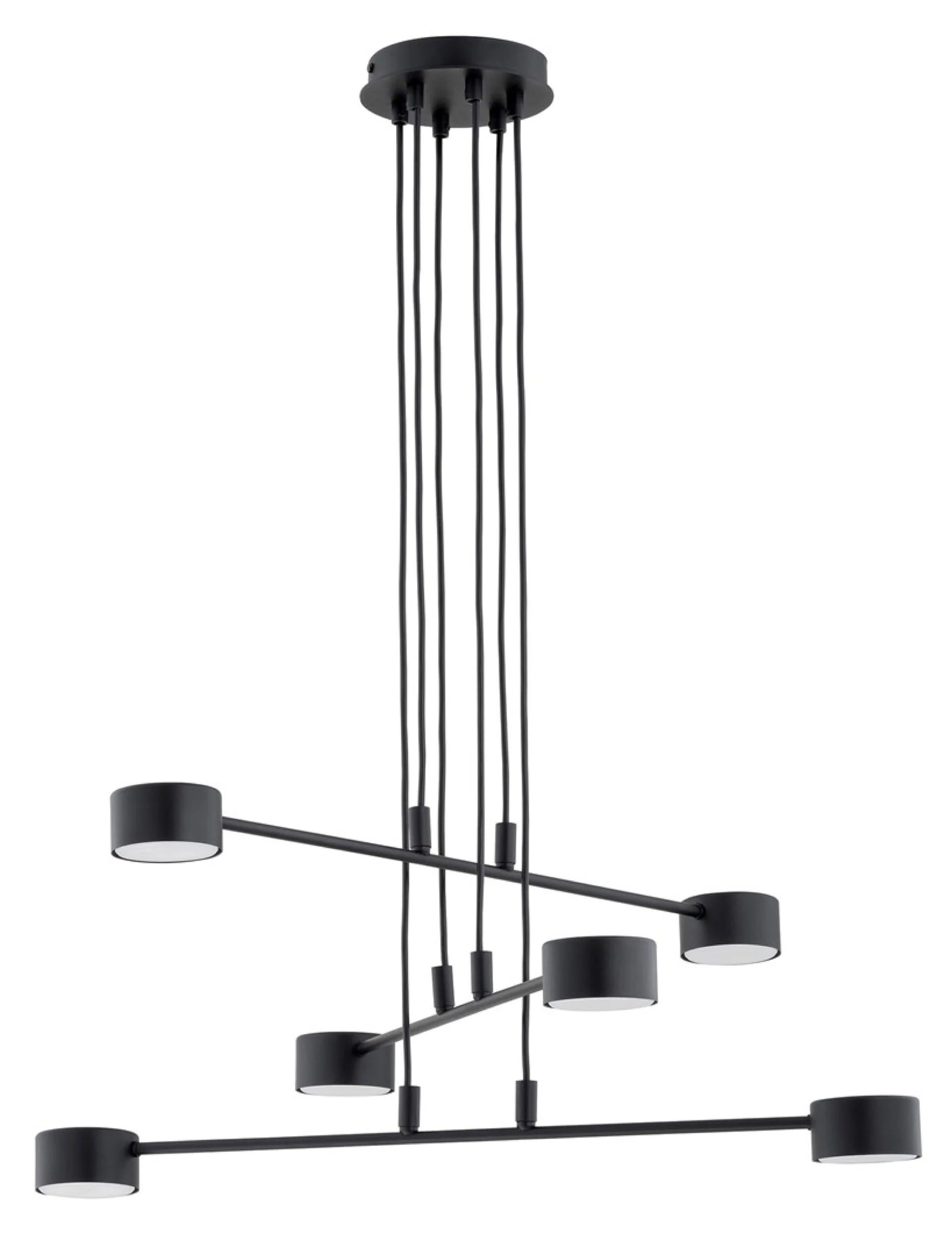Lampa sufitowa Modus x6 czarna