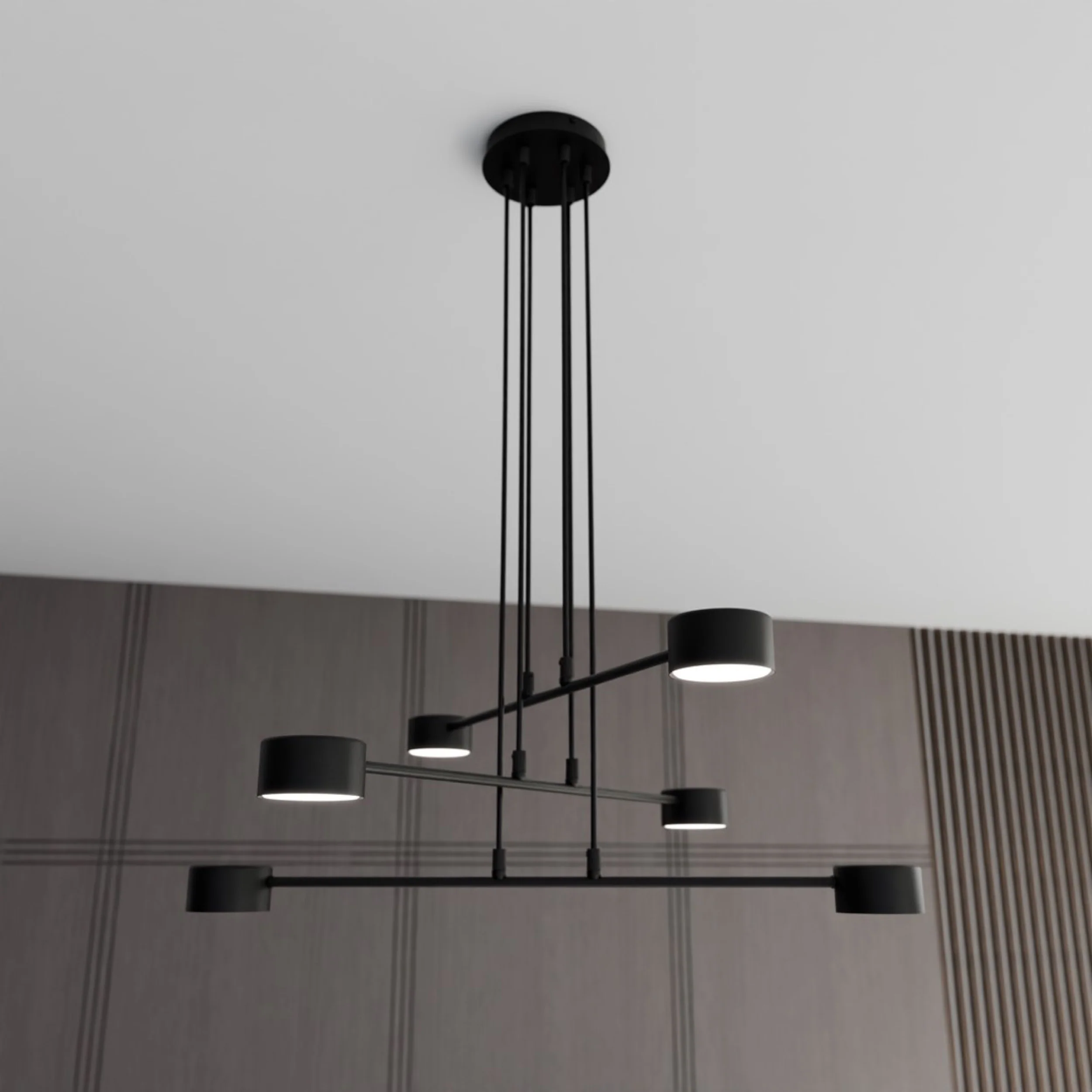 Lampa sufitowa Modus x6 czarna - Image 3
