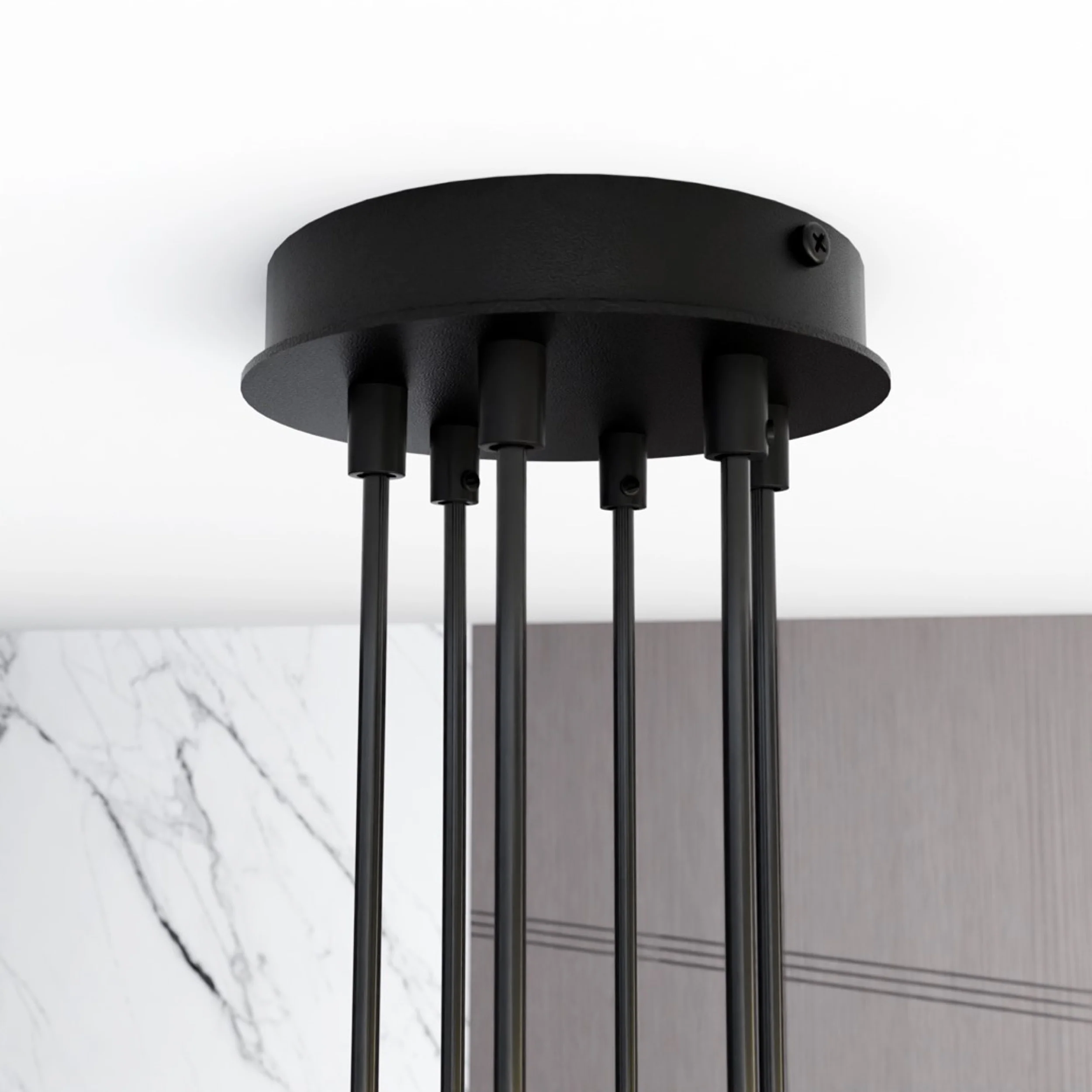 Lampa sufitowa Modus x6 czarna - Image 6