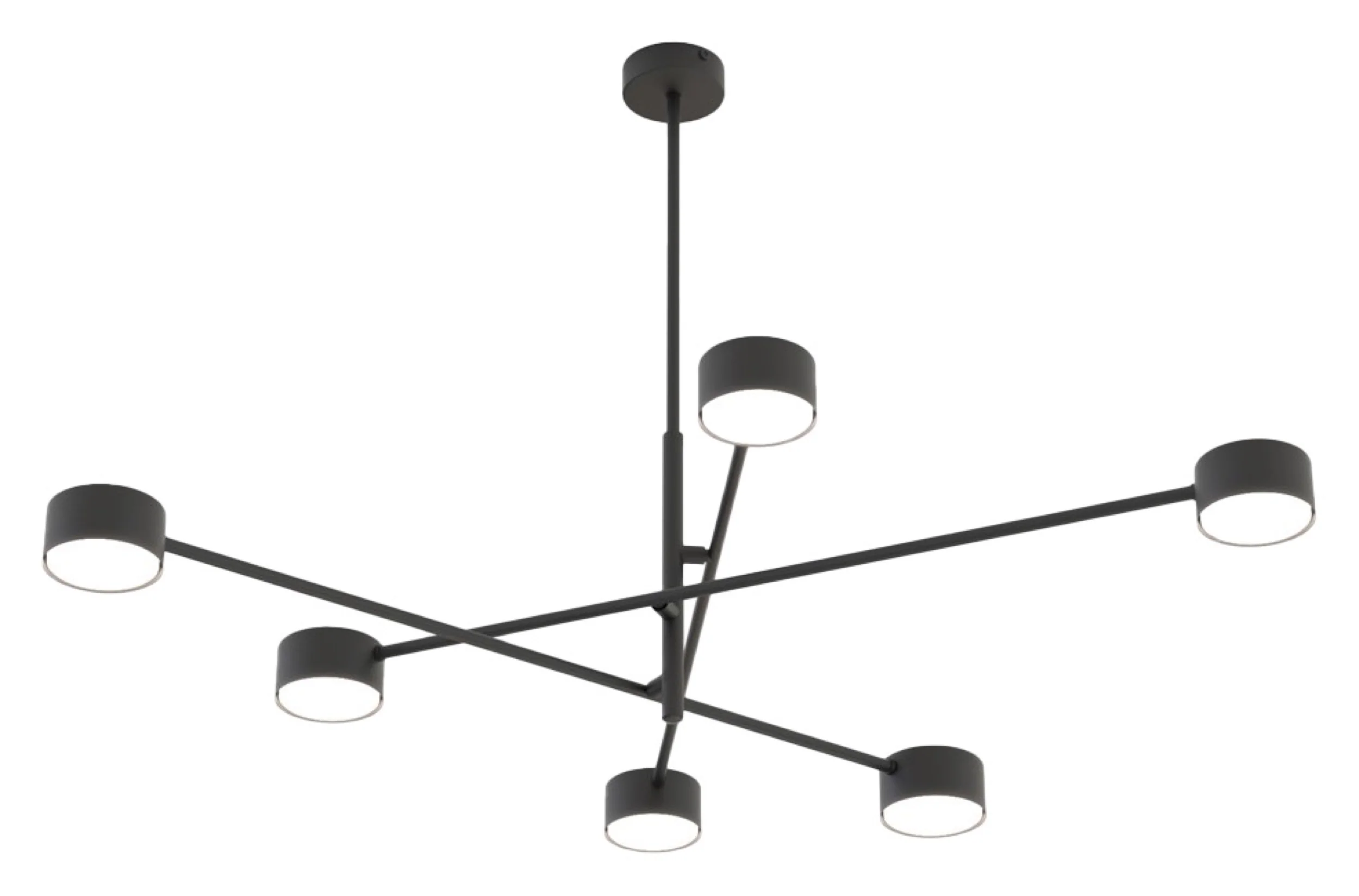 Lampa sufitowa Natsu x6 czarna