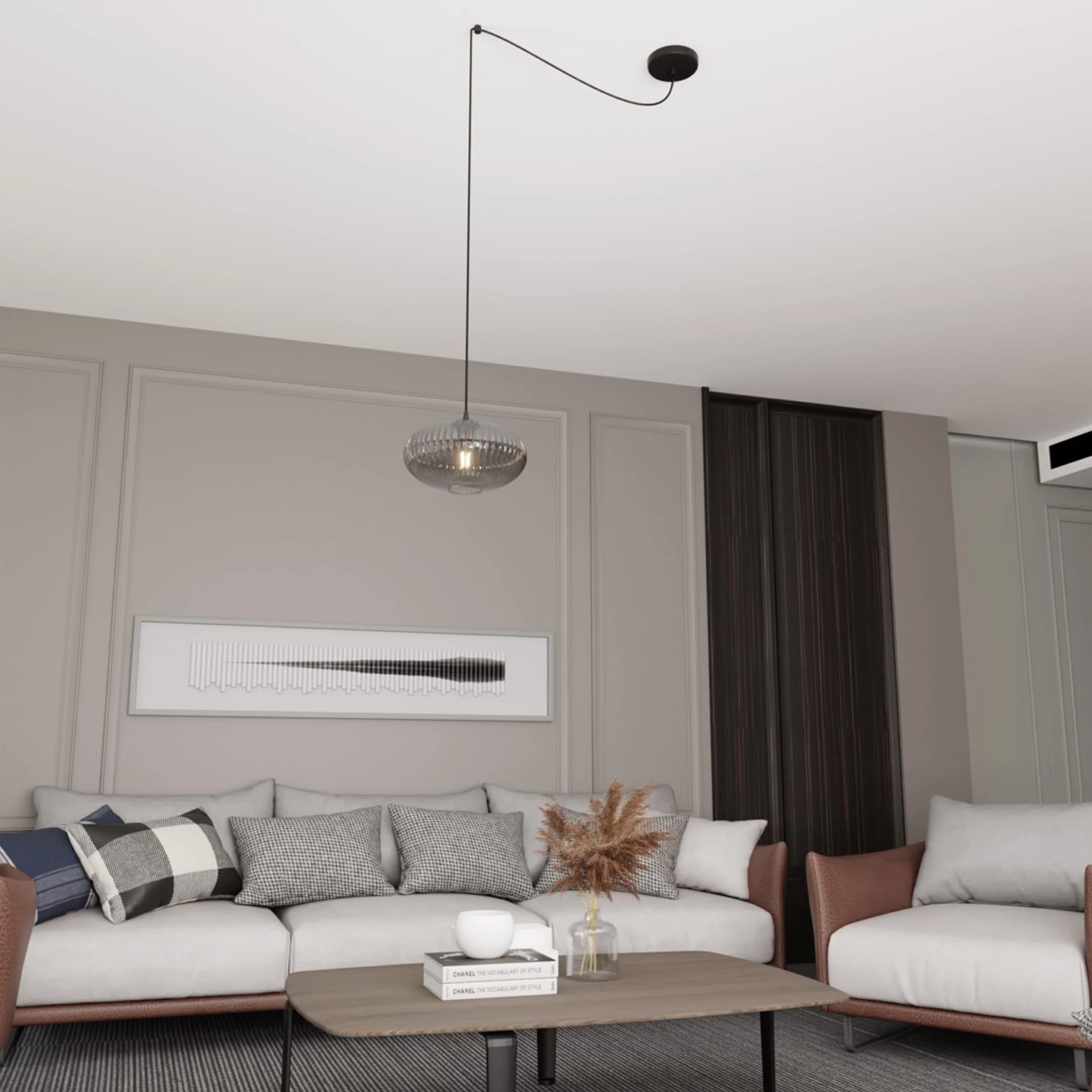 Lampa sufitowa Origo czarno-szara - Image 2