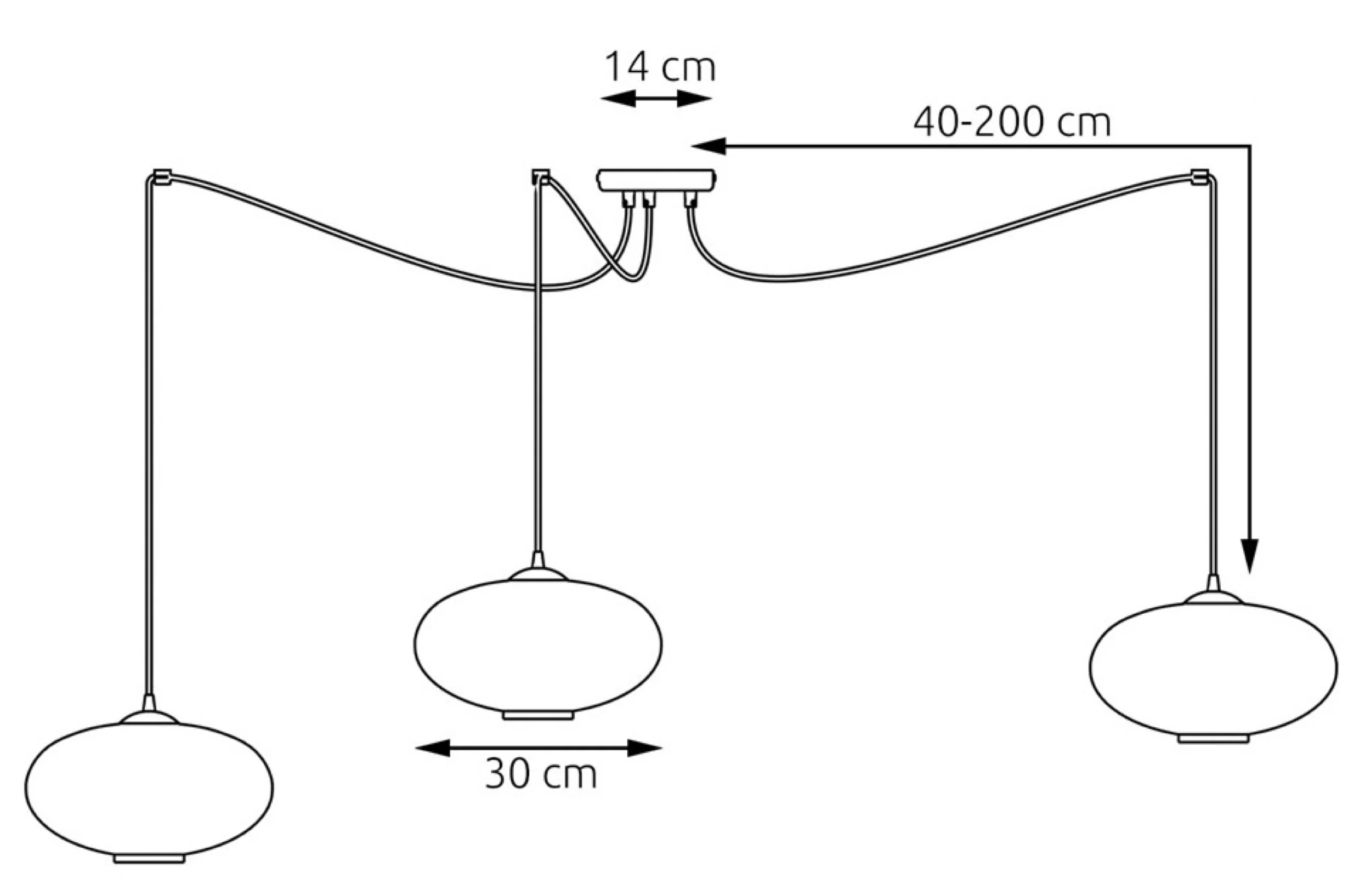 Lampa sufitowa Origo x3 czarno-szara - Image 4