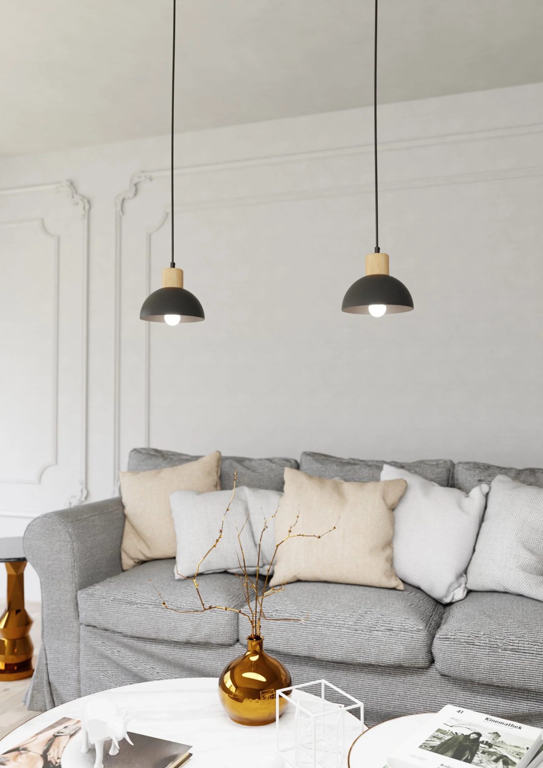Lampa sufitowa Seco czarna - Image 3