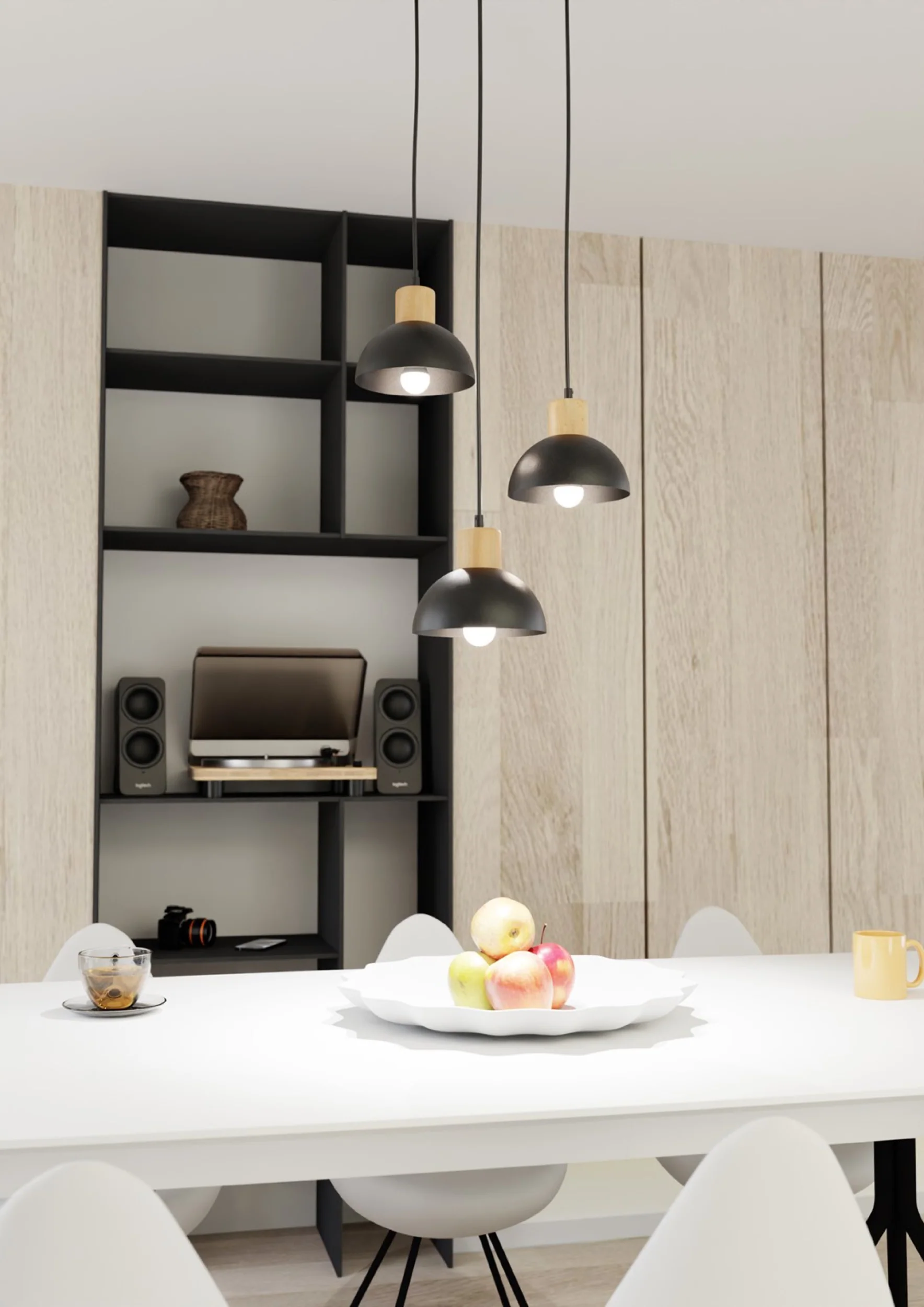 Lampa sufitowa Seco II x3 czarna - Image 3