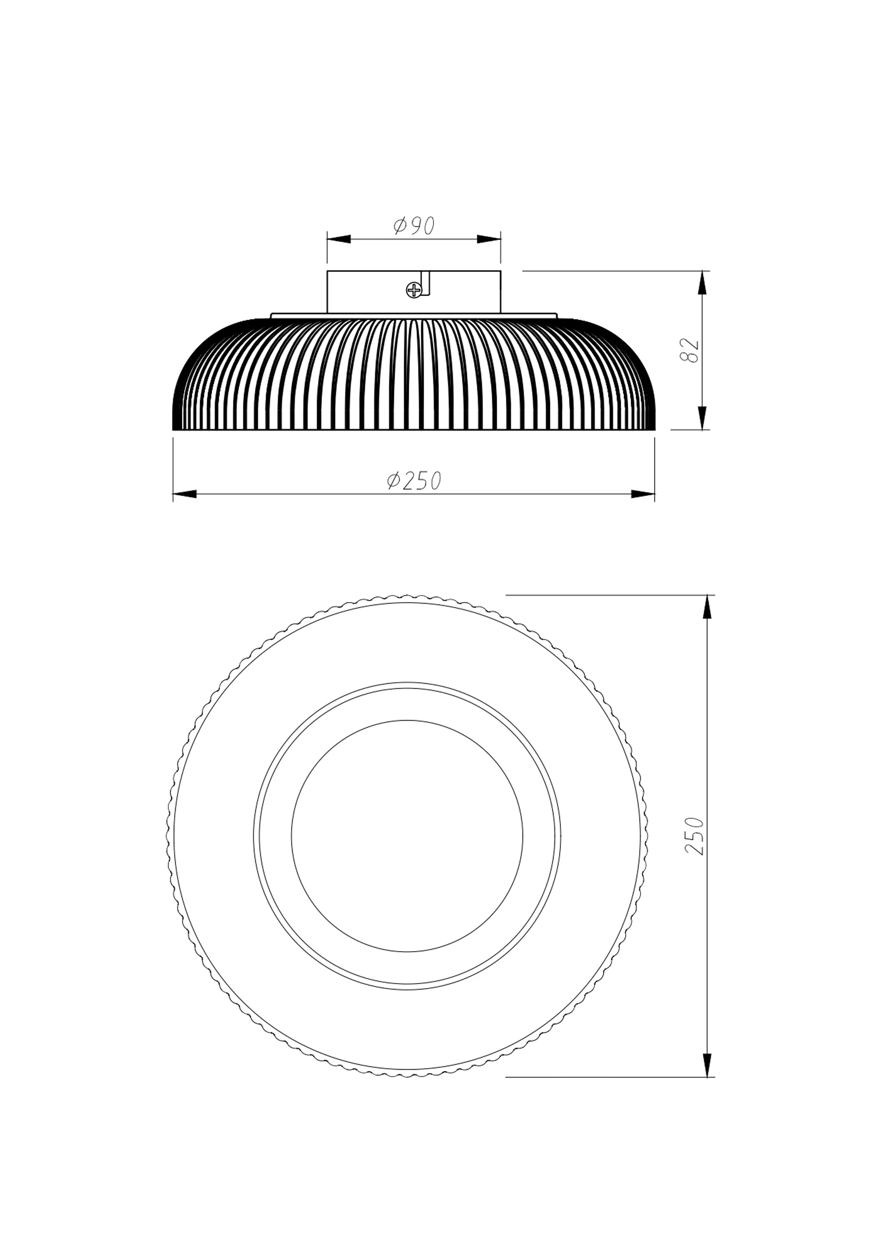 Lampa sufitowa Solvia czarna - Image 2