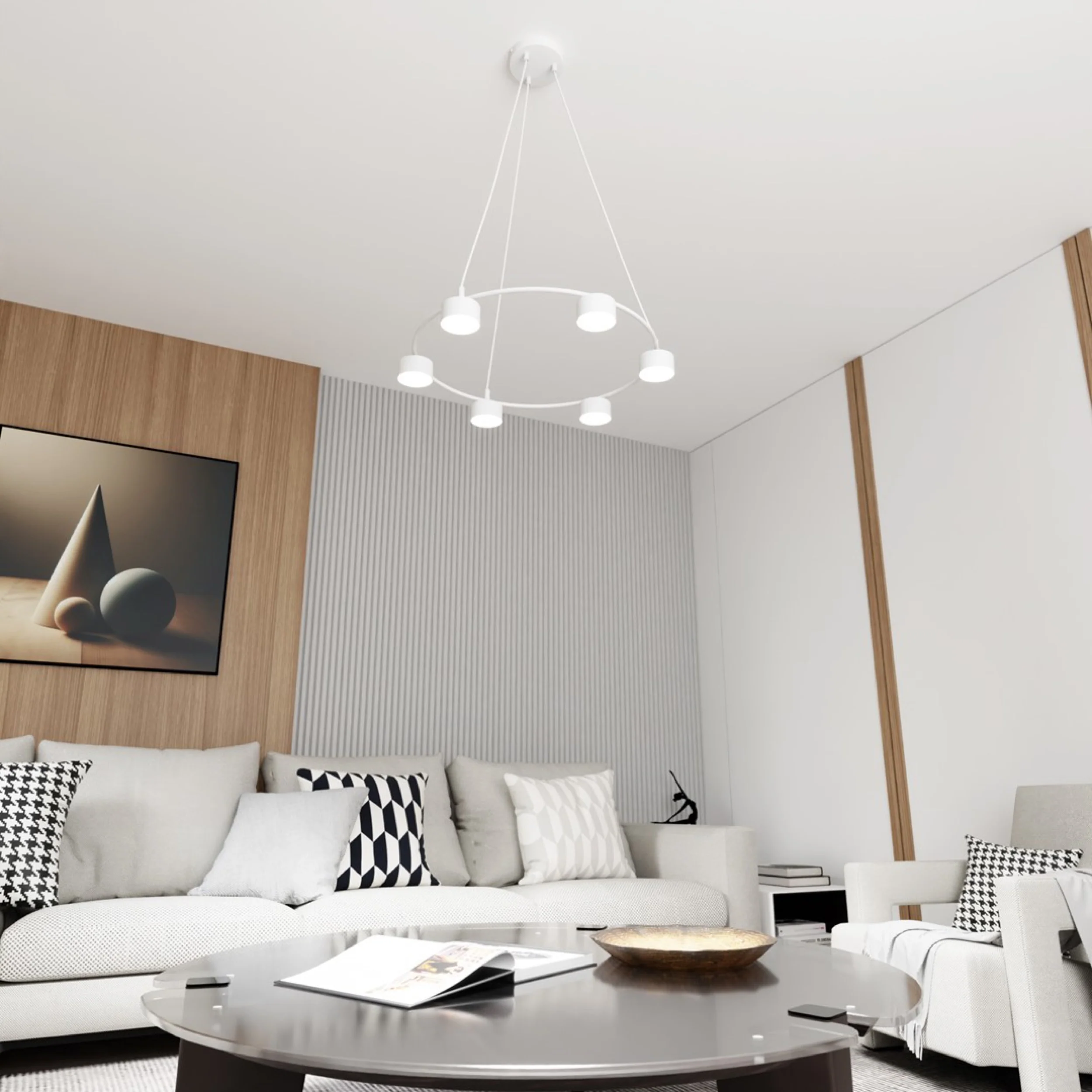 Lampa sufitowa Starlit x6 biała - Image 2