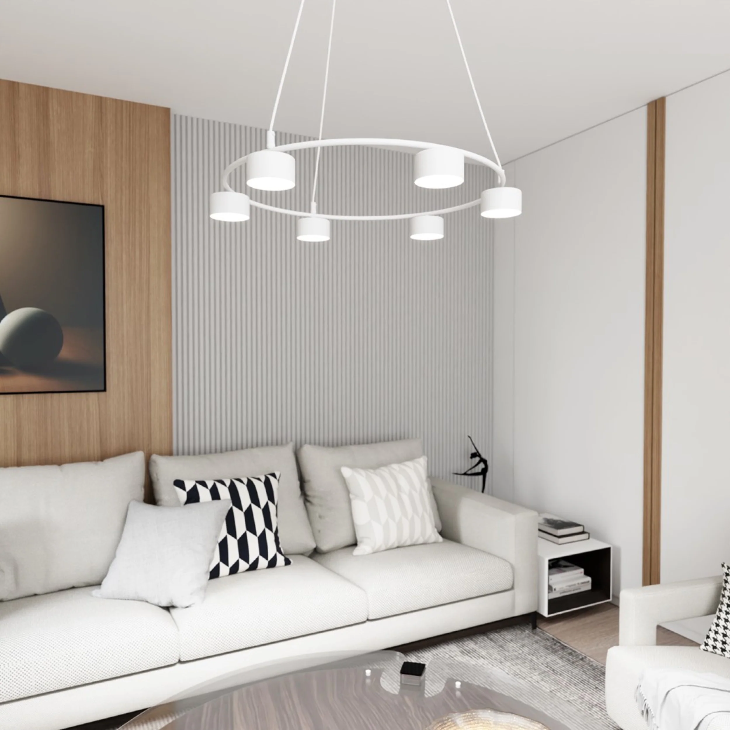 Lampa sufitowa Starlit x6 biała - Image 4