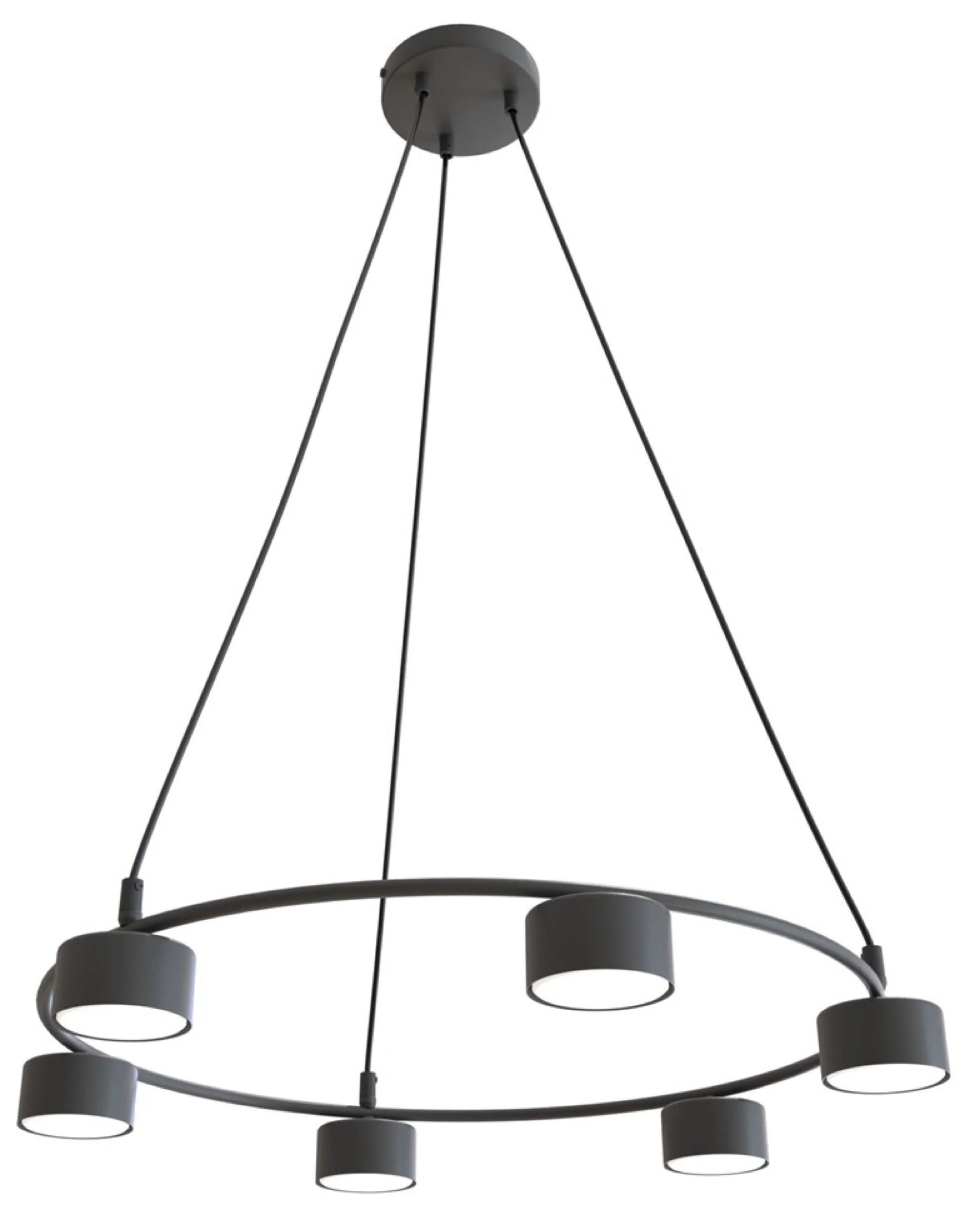 Lampa sufitowa Starlit x6 czarna