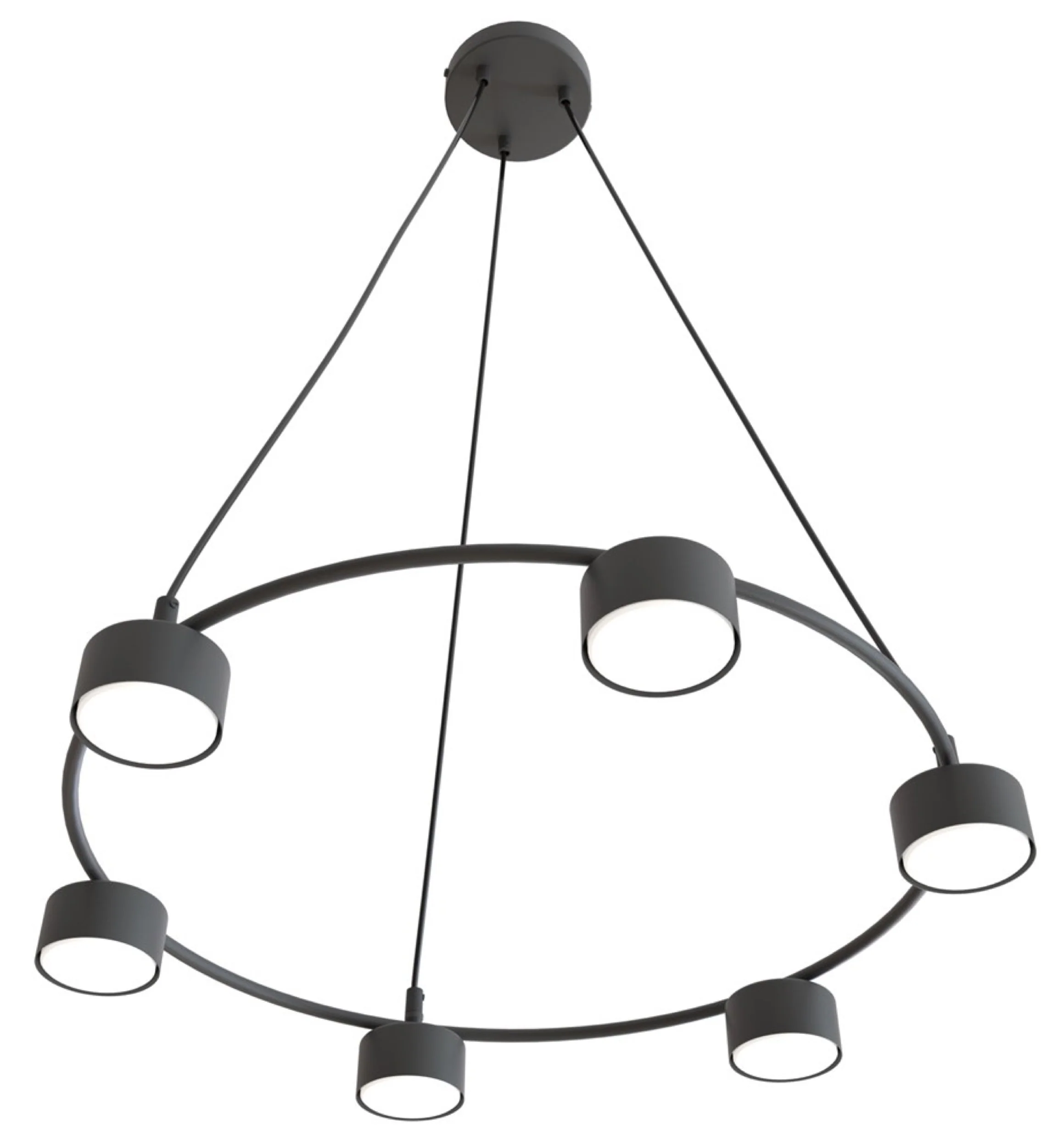 Lampa sufitowa Starlit x6 czarna - Image 5