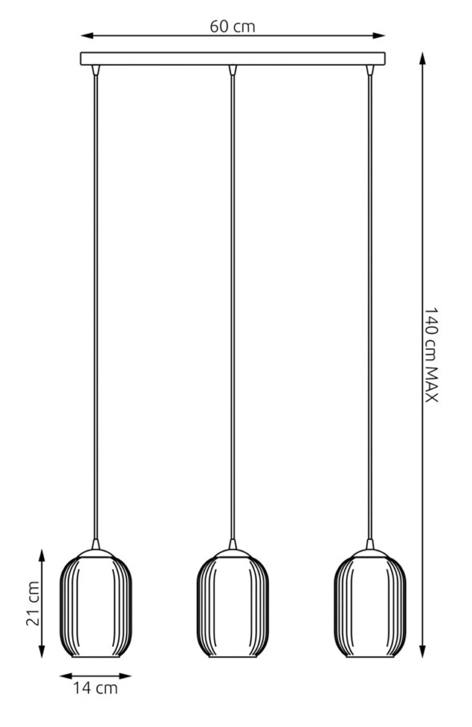 Lampa sufitowa Verdi III x3 czarna - Image 4
