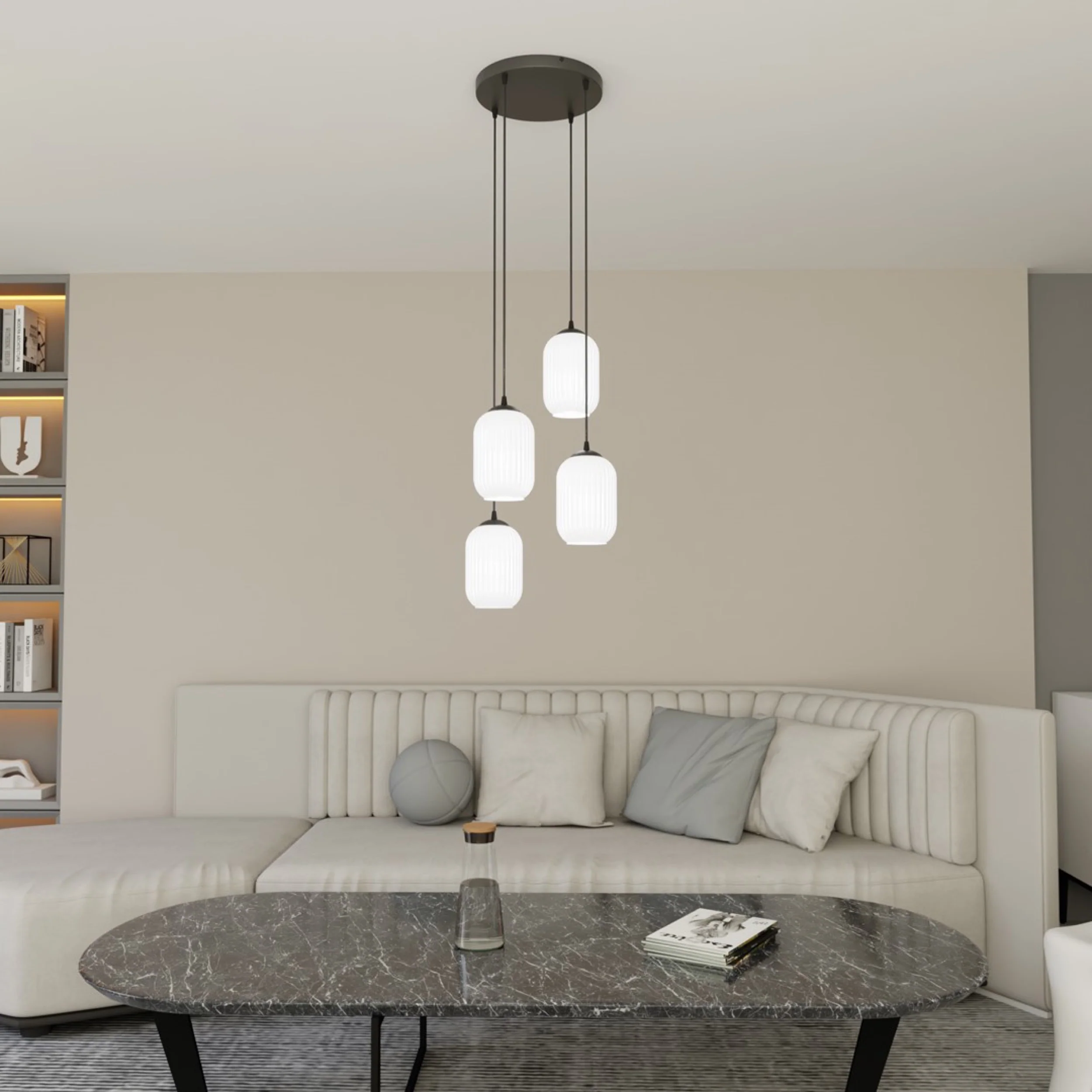 Lampa sufitowa Verdi III x4 czarna - Image 2