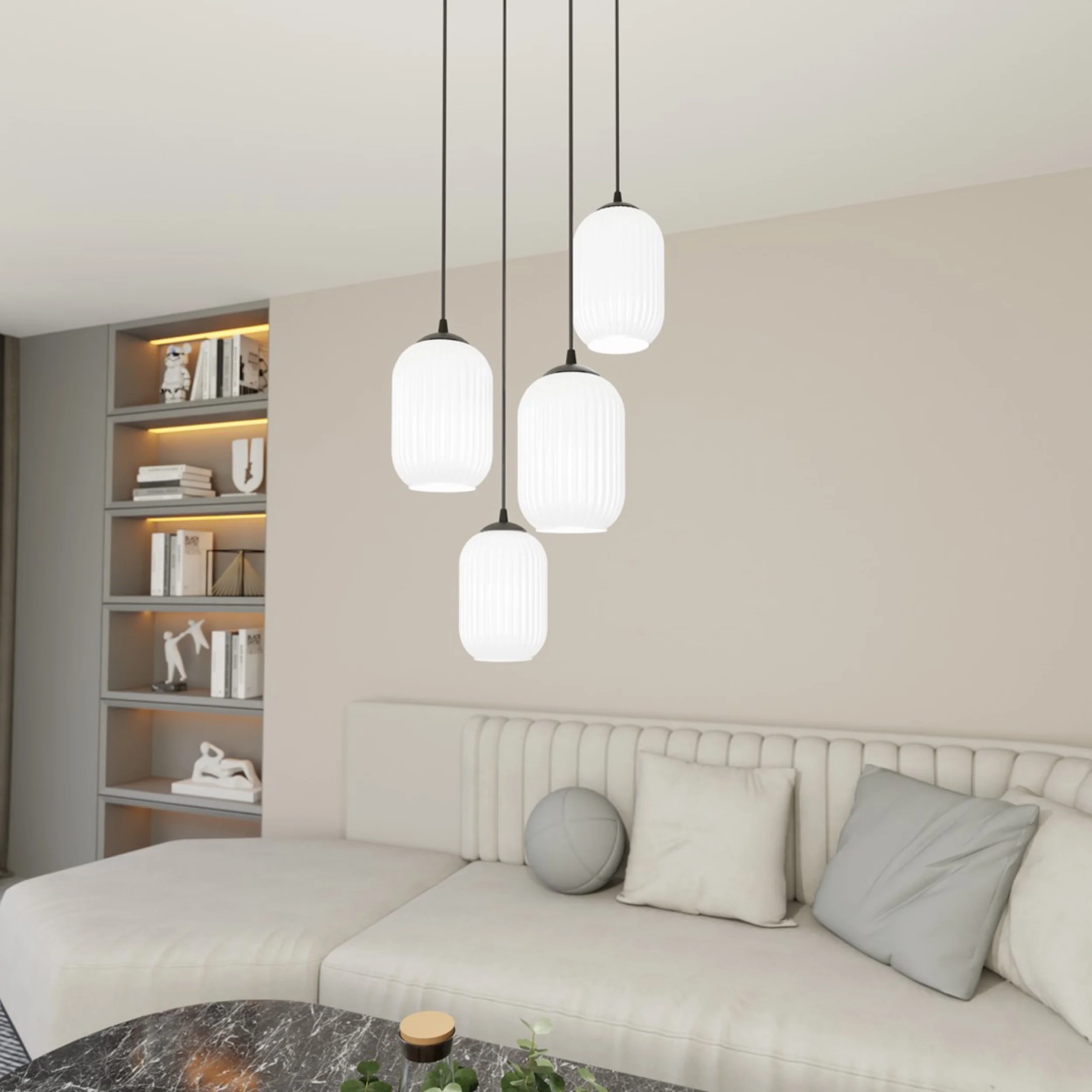 Lampa sufitowa Verdi III x4 czarna - Image 3