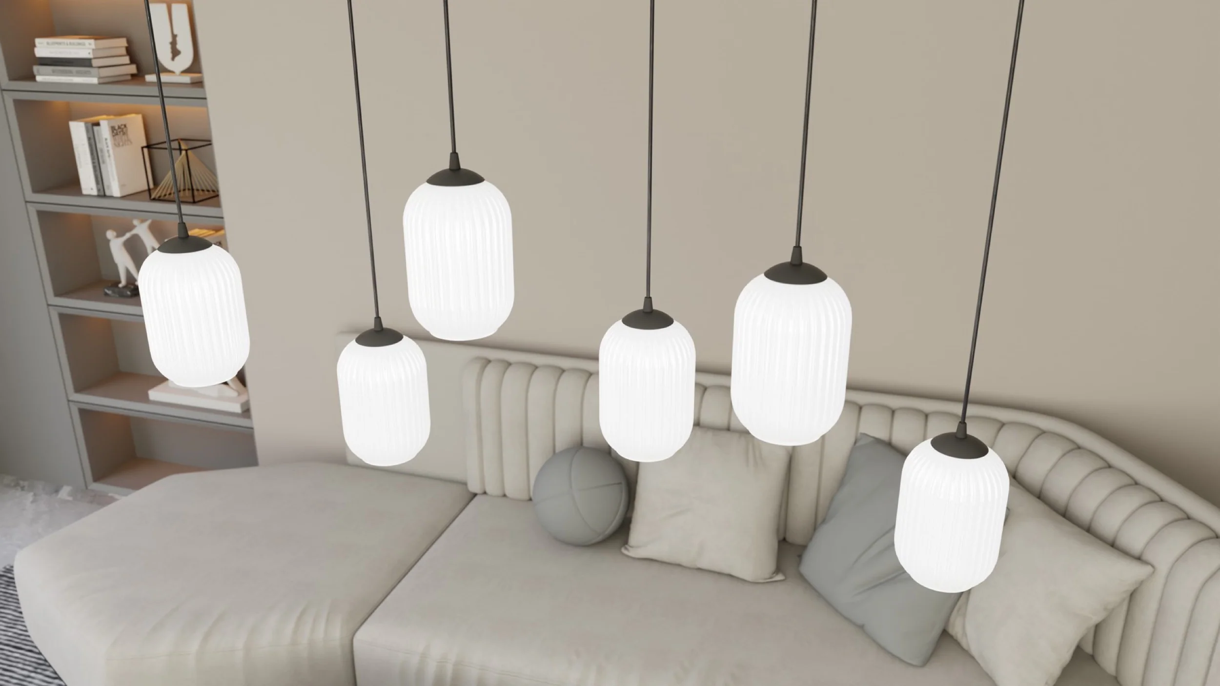 Lampa sufitowa Verdi III x4 czarna - Image 4