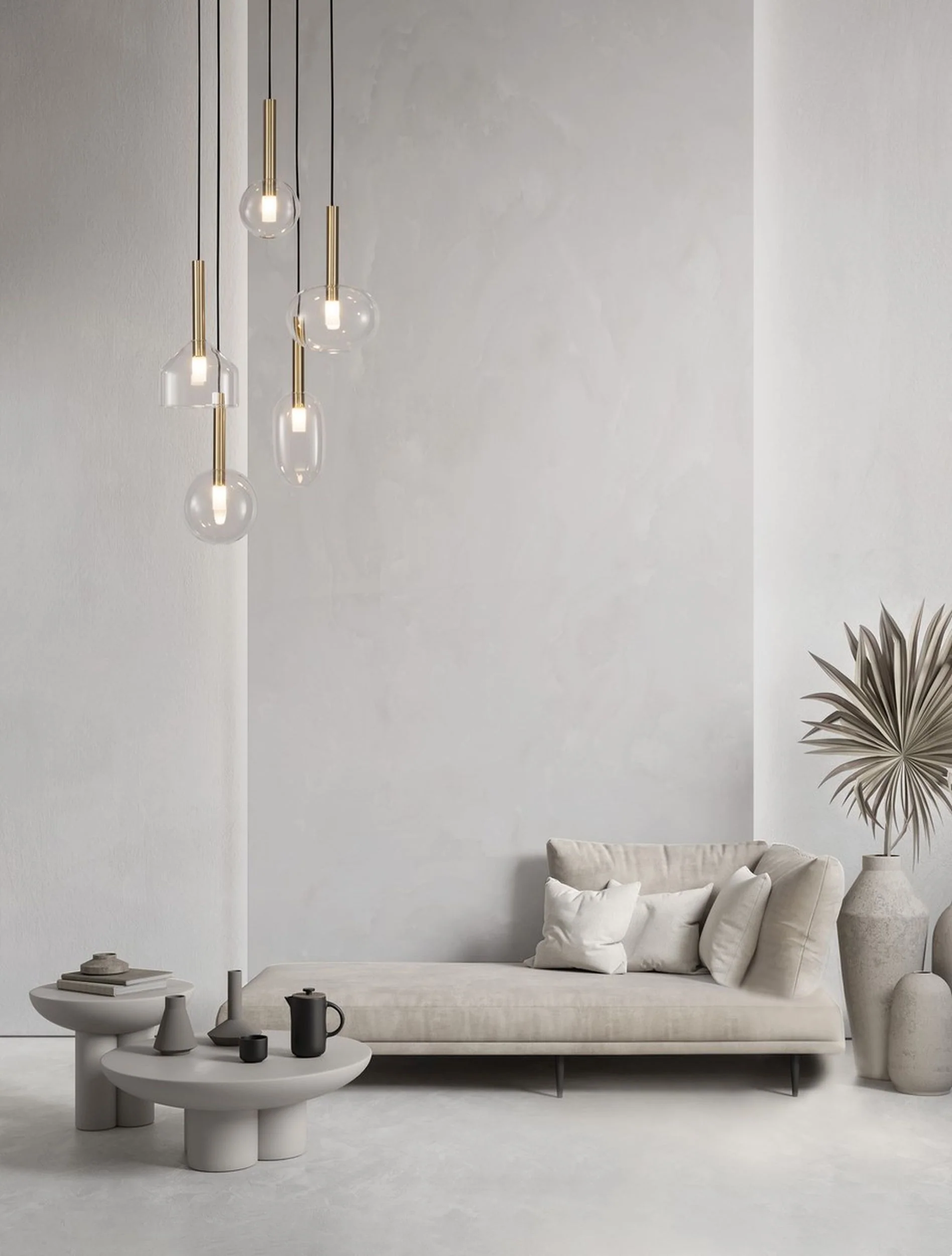 Lampa wisząca Apolnes x5 złota - Image 2