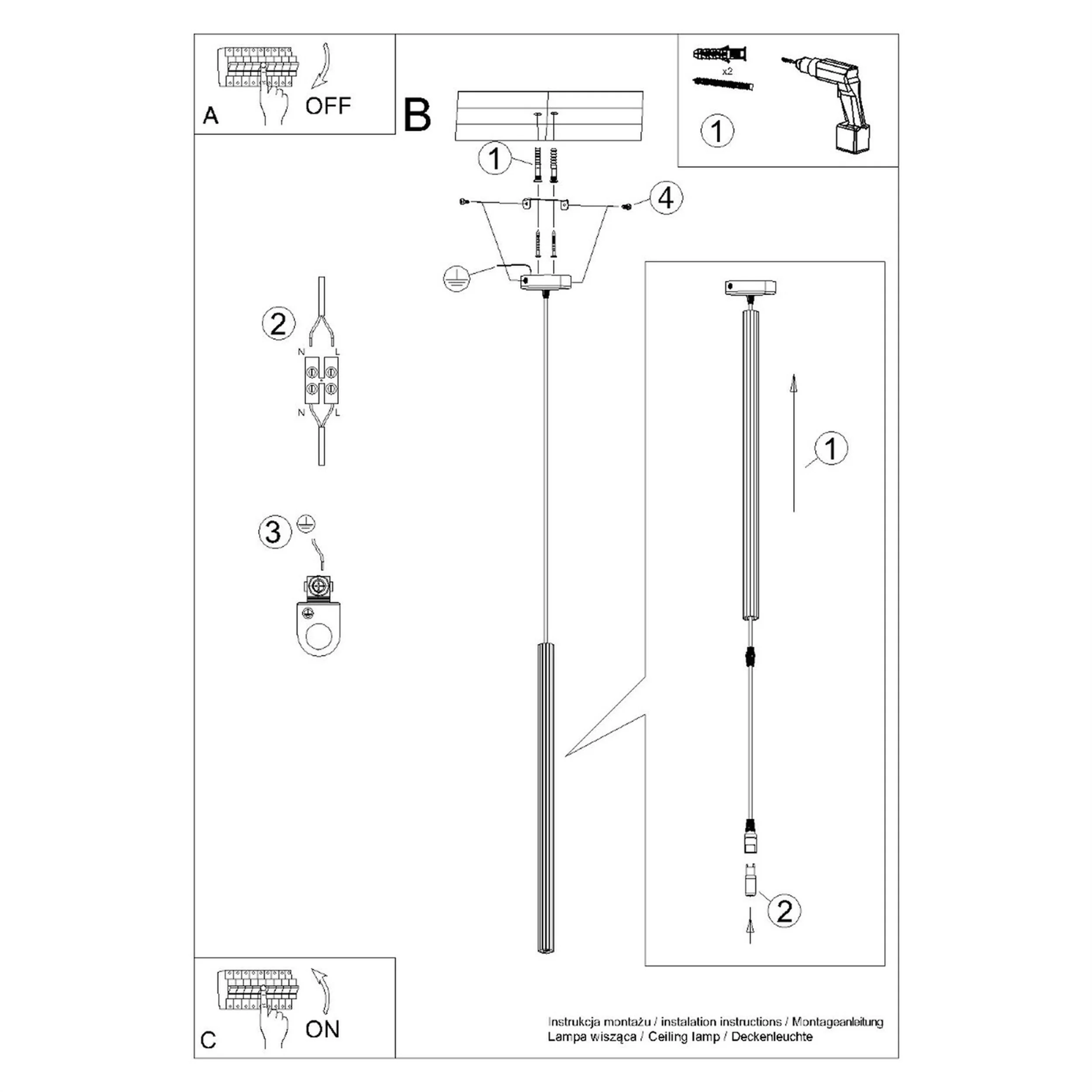 Lampa wisząca Arche x1 biała - Image 14