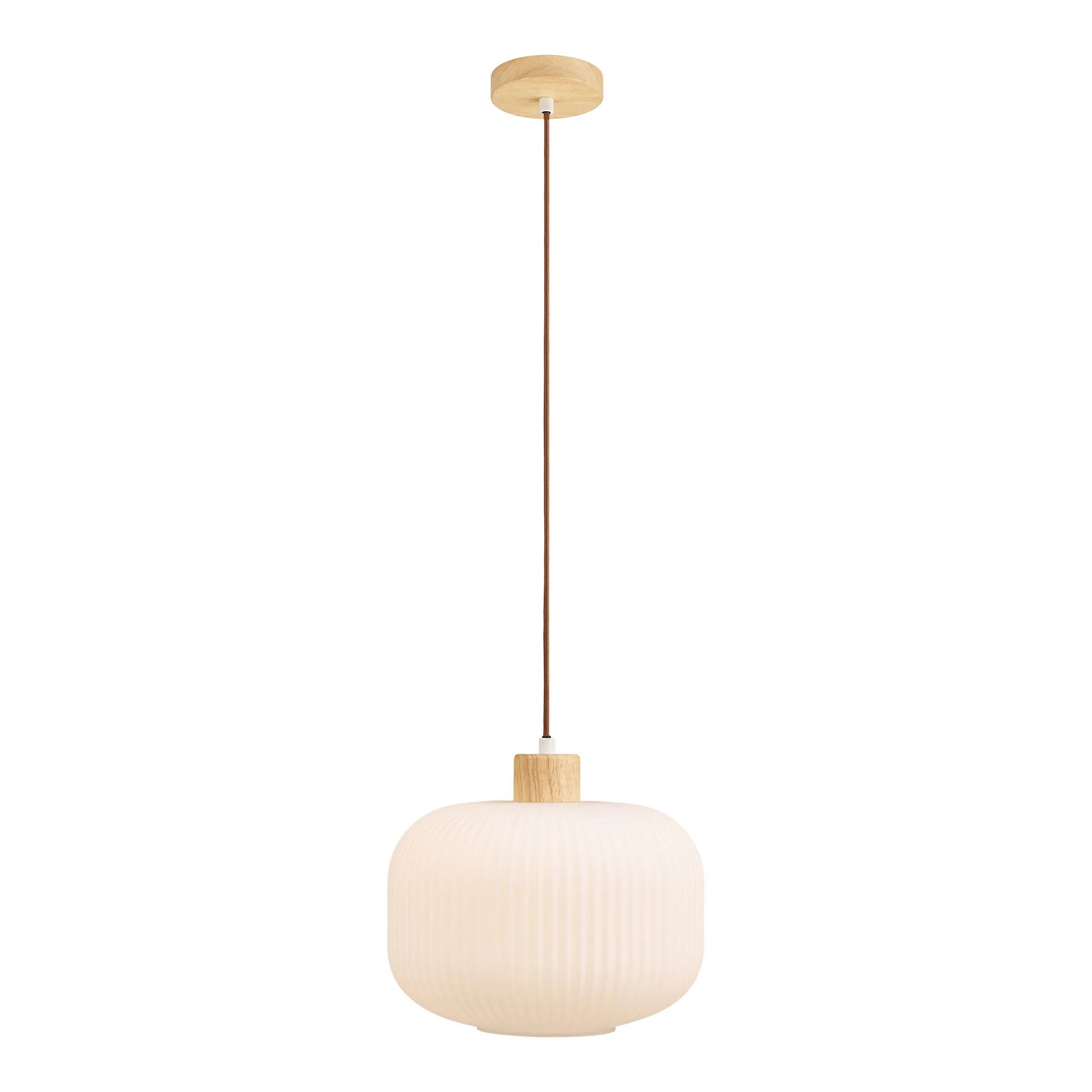 Lampa wisząca Argalo 30 cm biało-brązowa - Image 6