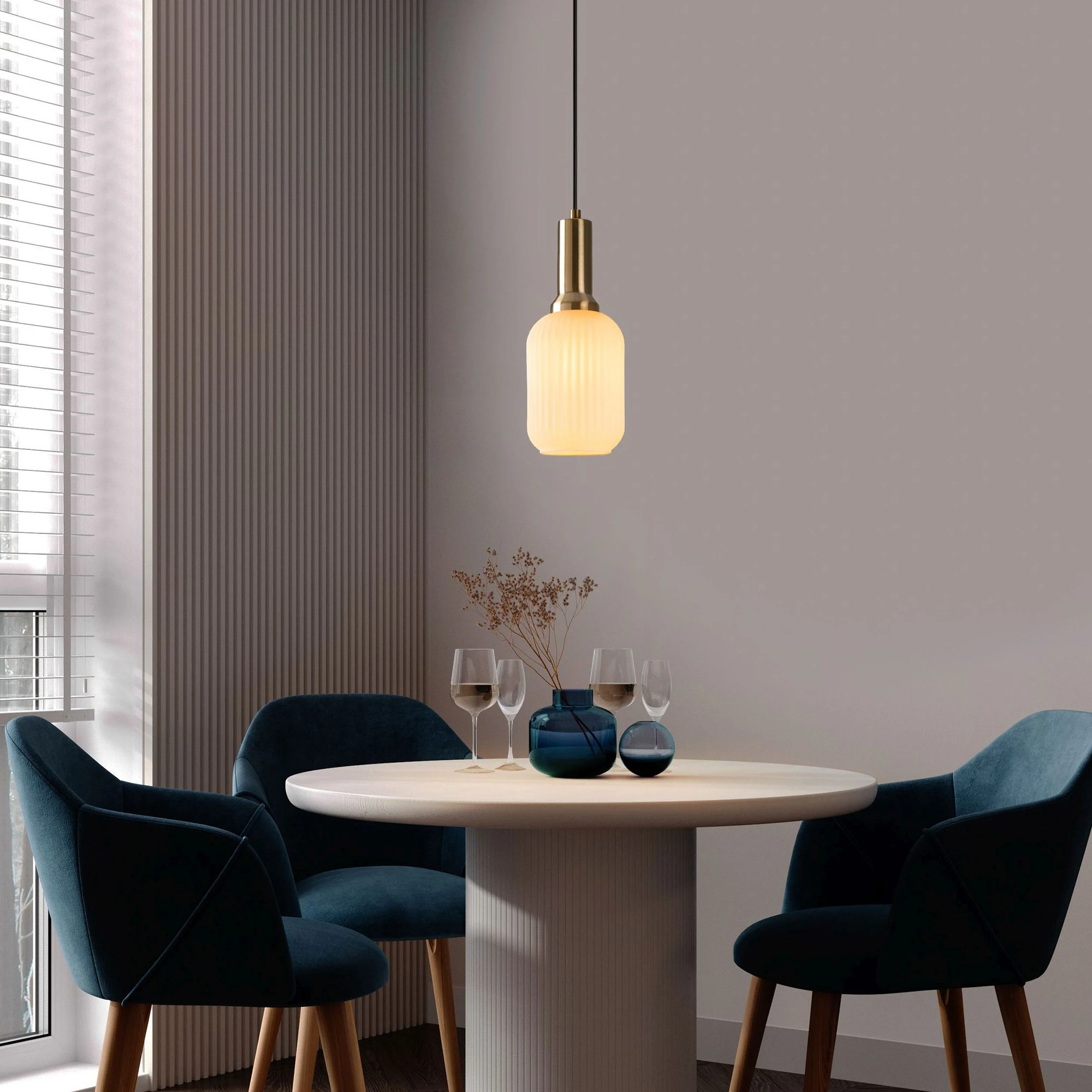 Lampa wisząca Asker 13 cm biało-złota - Image 4