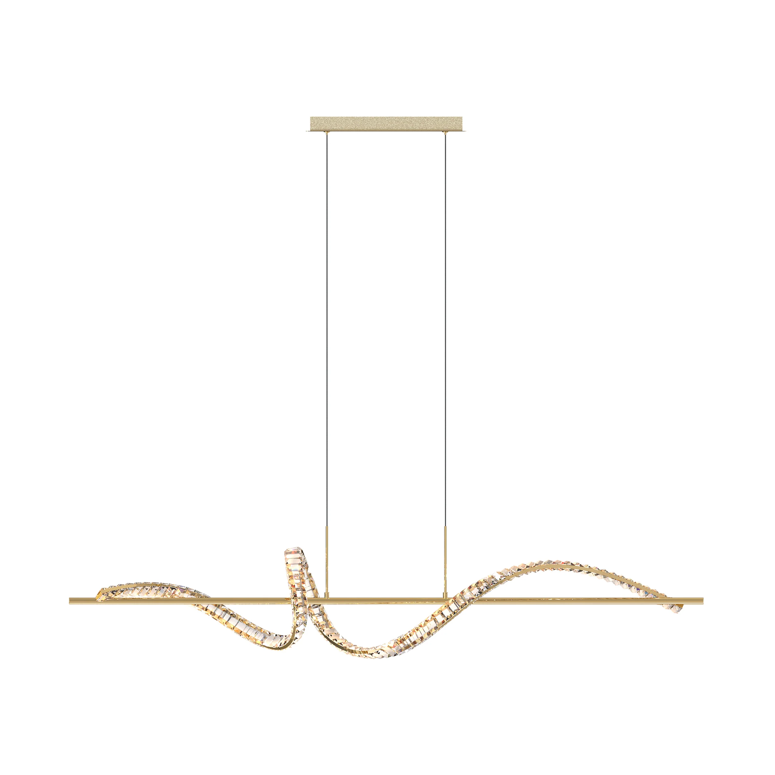 Lampa wisząca Athesa złota