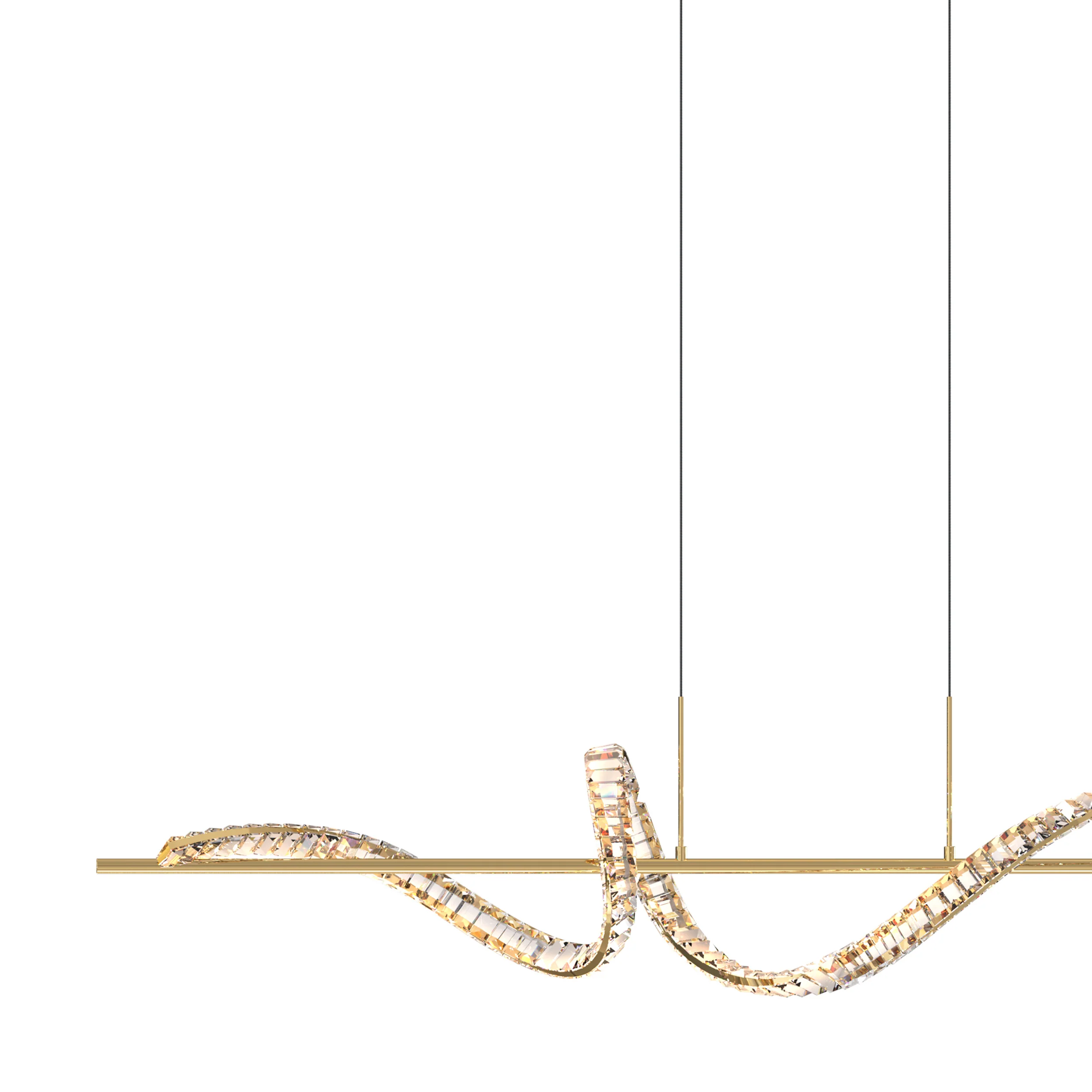 Lampa wisząca Athesa złota - Image 4