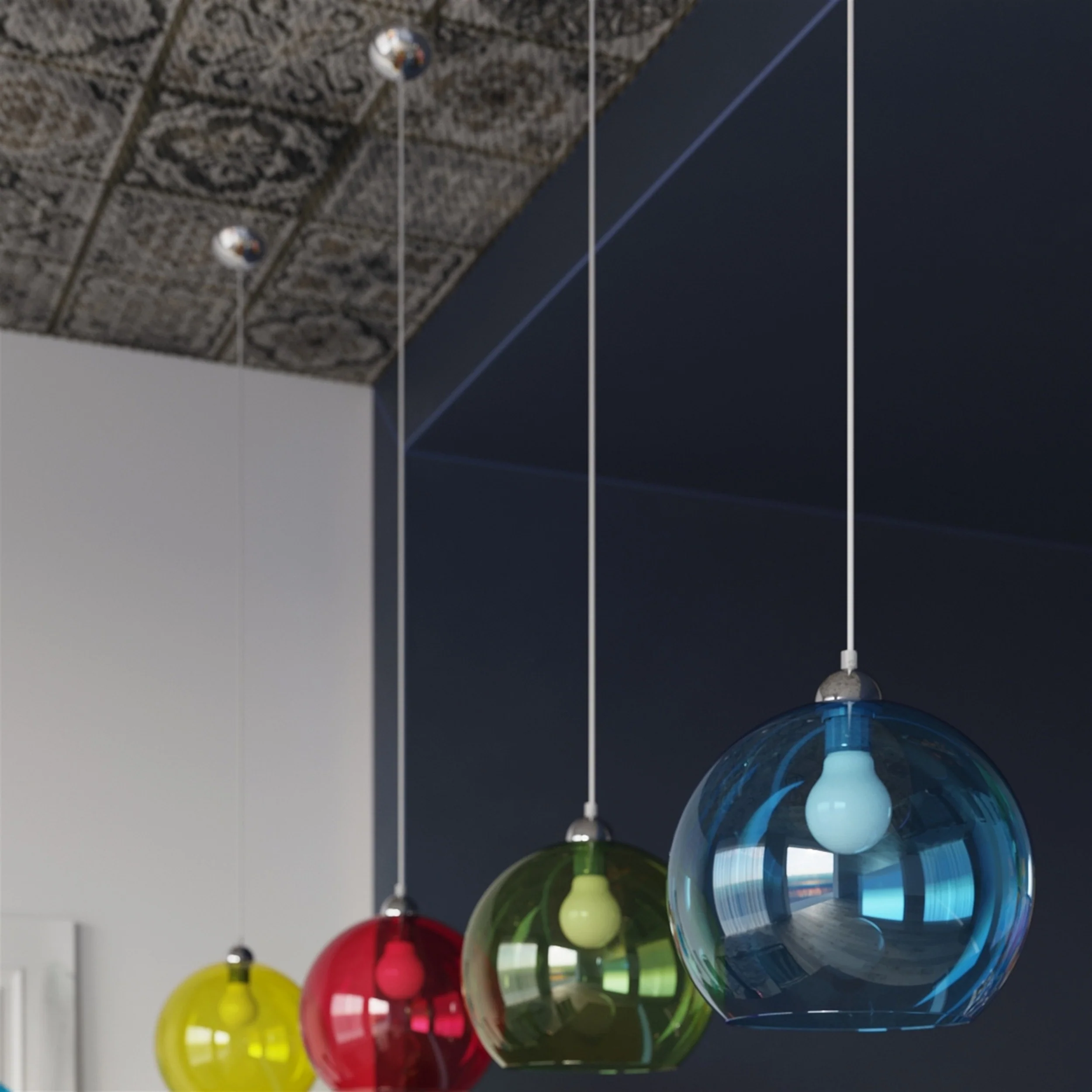 Lampa wisząca Ball żółta - Image 5