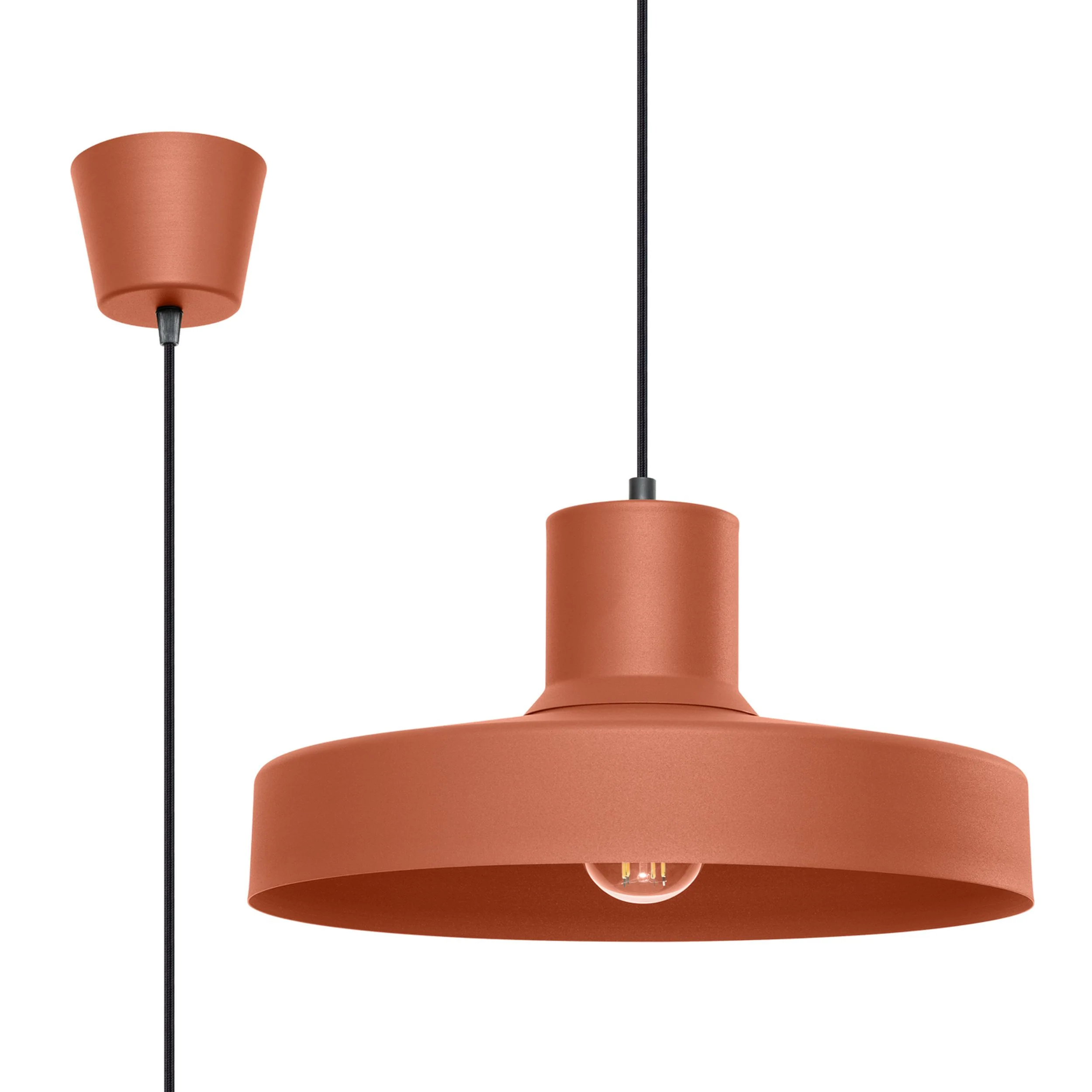 Lampa wisząca Bilo ochra czerwona - Image 5