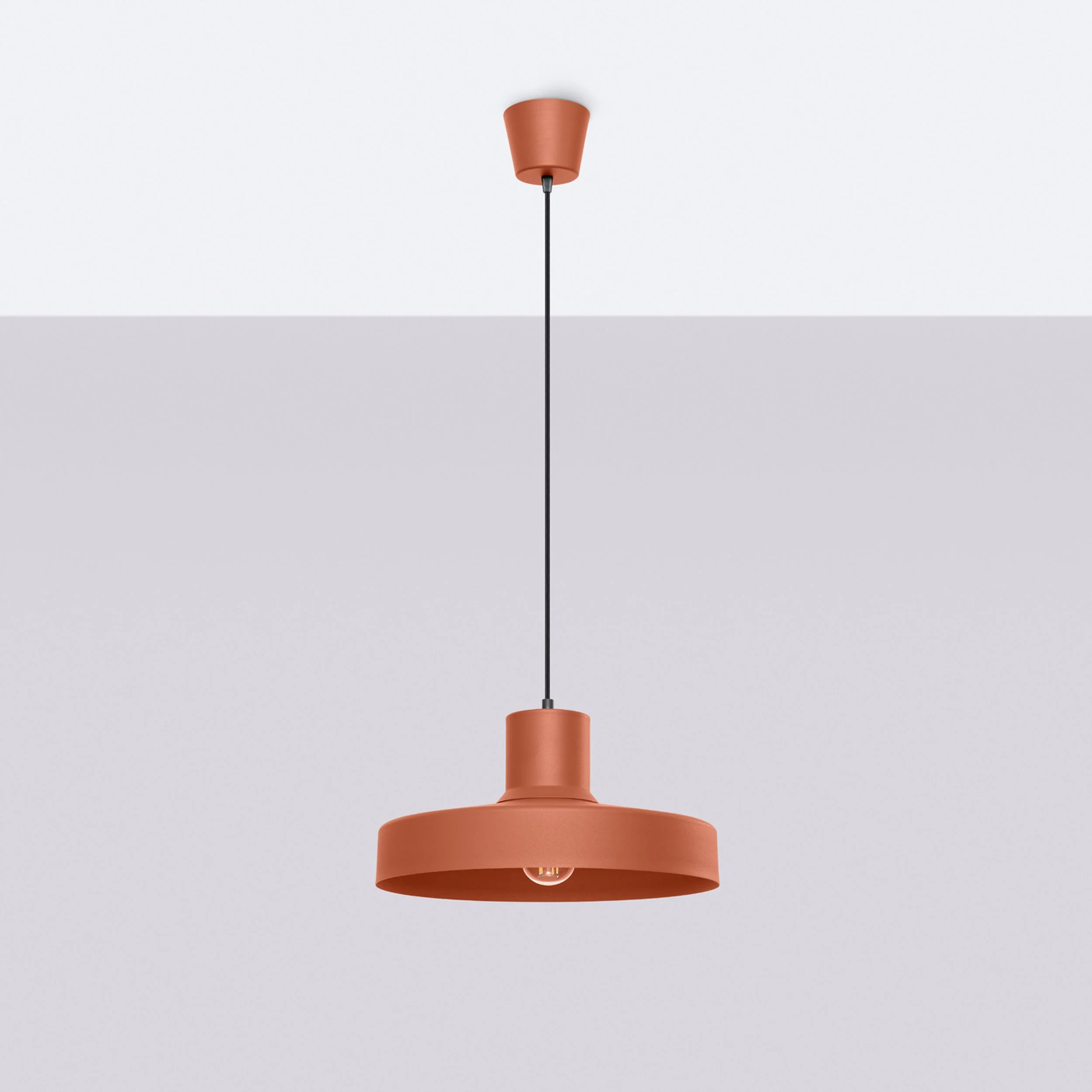 Lampa wisząca Bilo ochra czerwona - Image 6