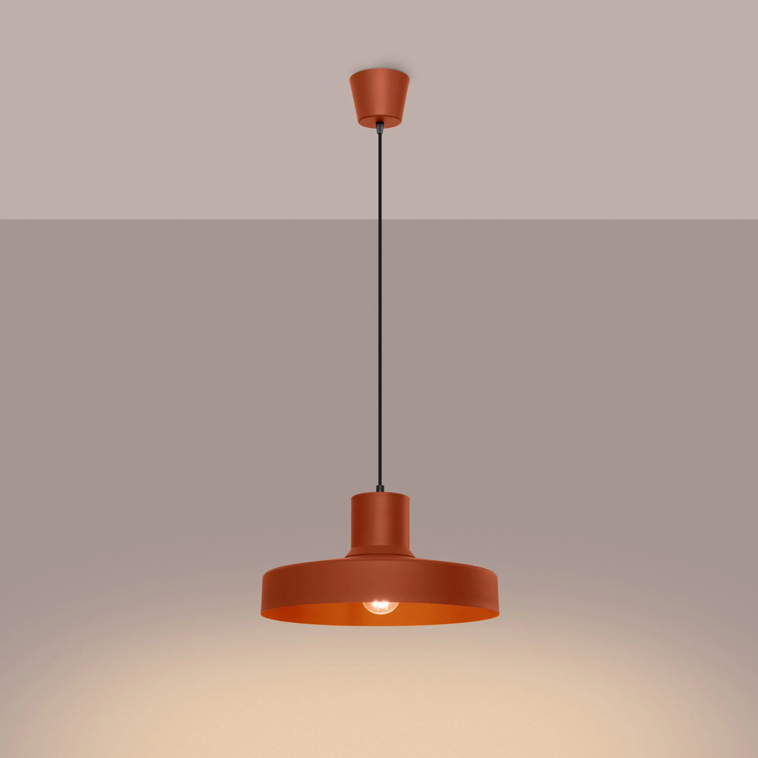 Lampa wisząca Bilo ochra czerwona - Image 7