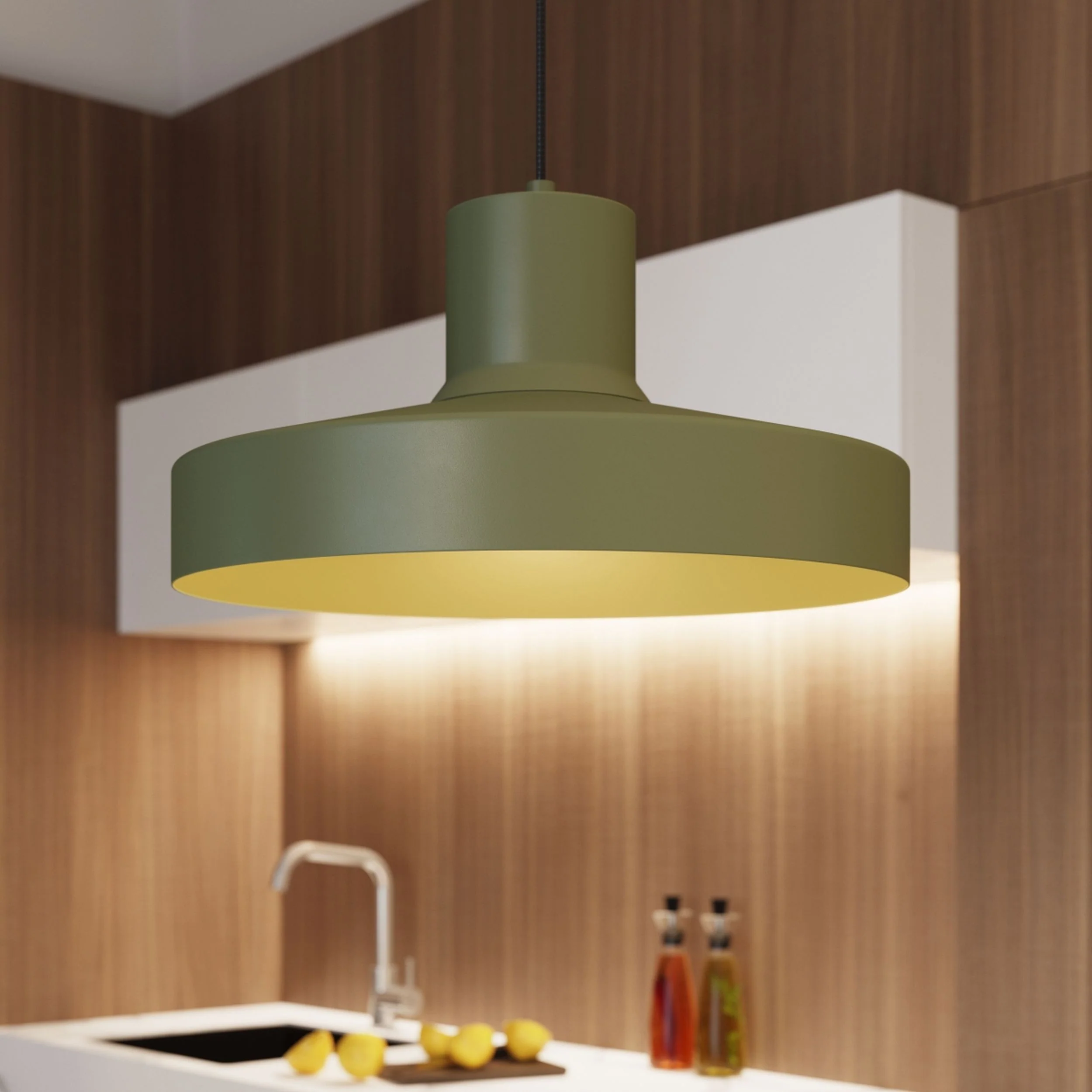 Lampa wisząca Bilo zielona oliwka - Image 2